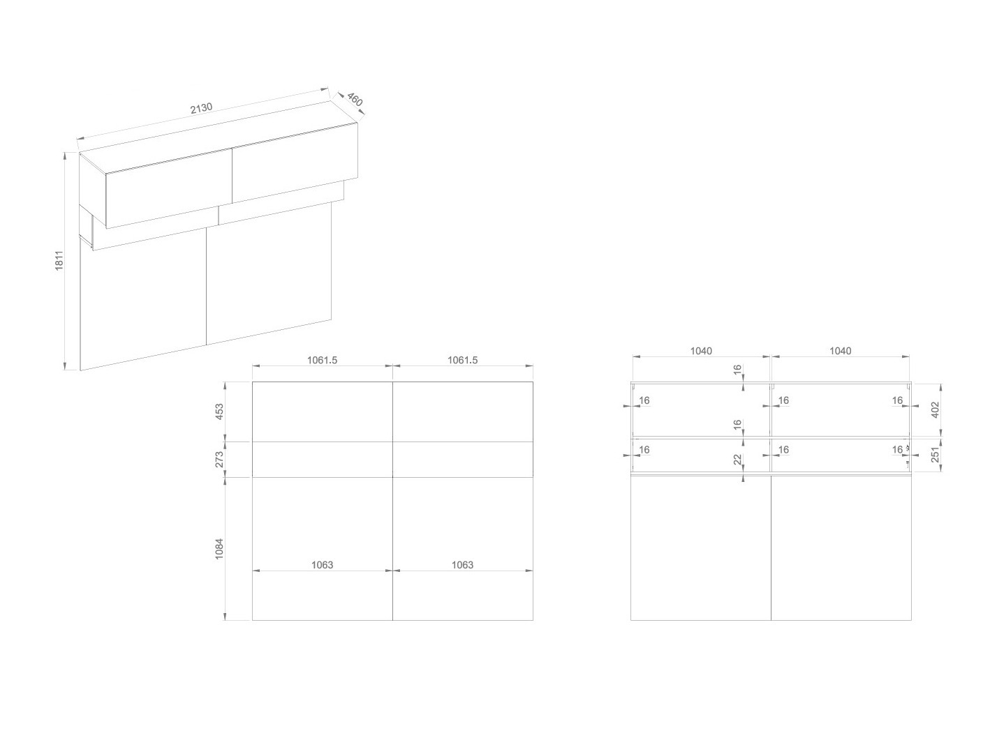 Wall cabinet Sermavi 109