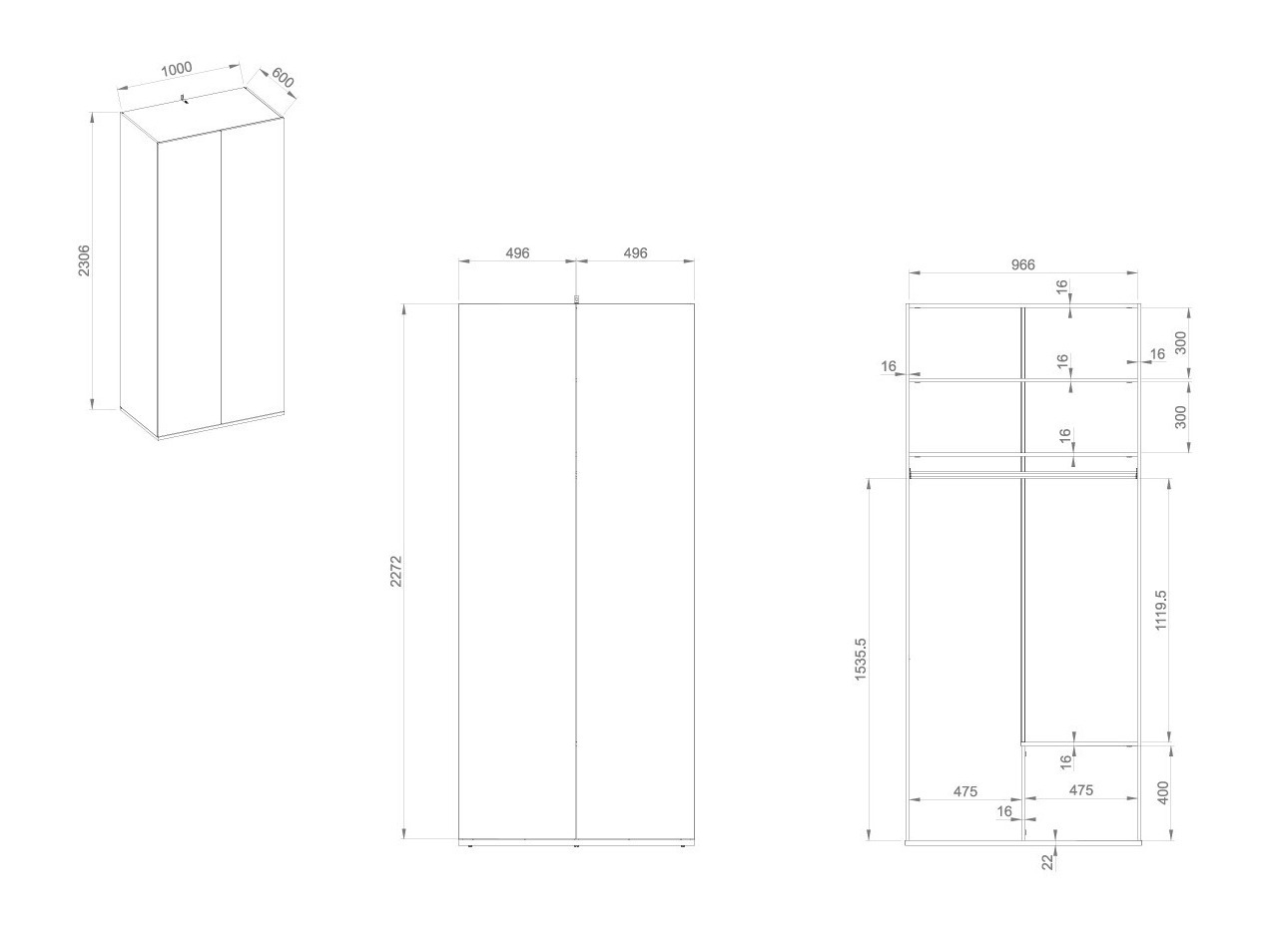 Wardrobe Sermavi 117