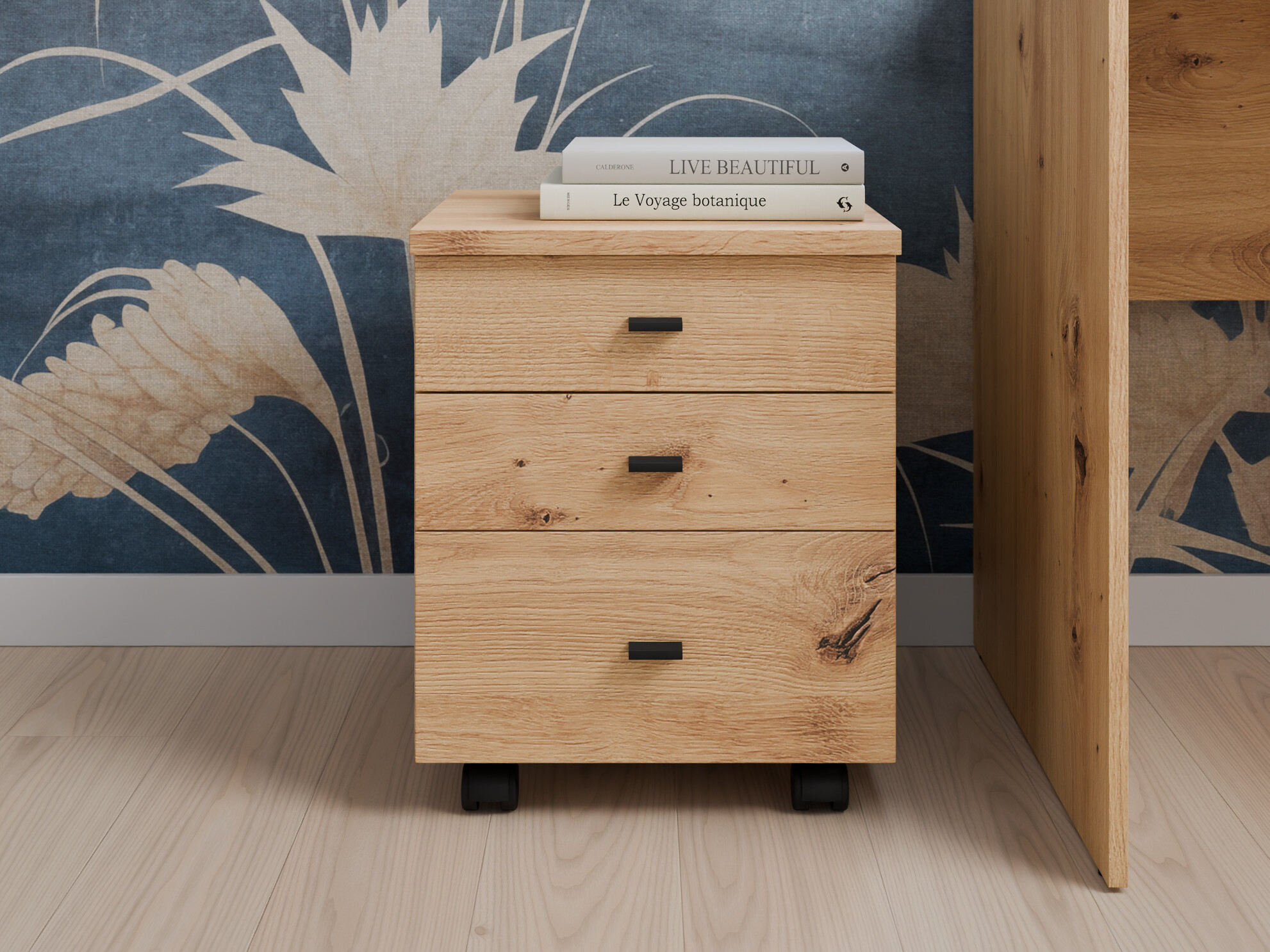Under-desk pedestal Fiofive 109 (Artisan oak)