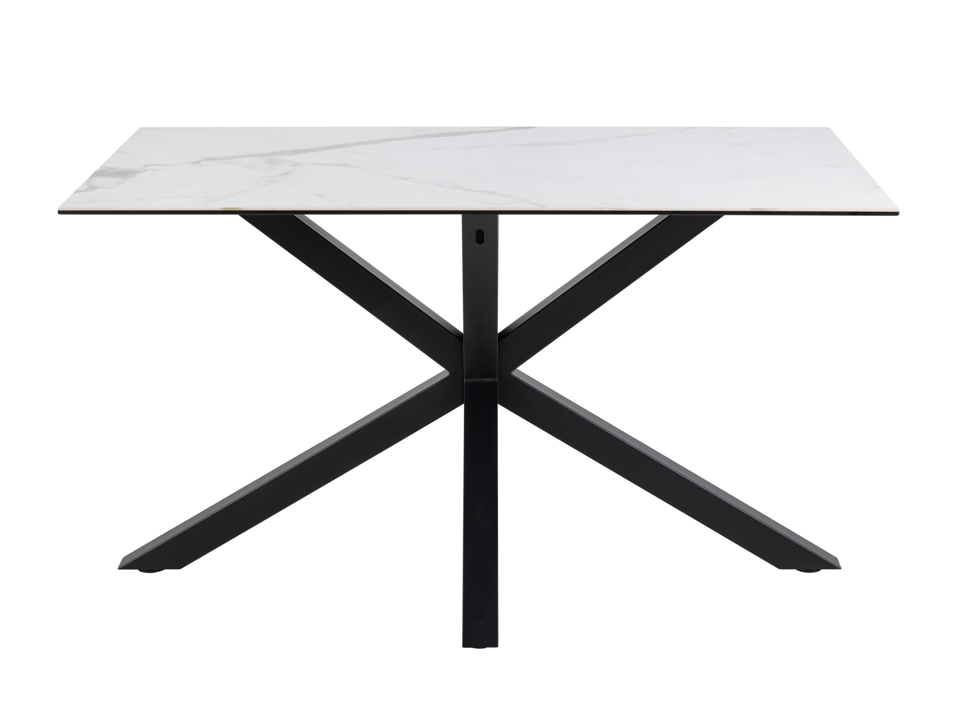 Table Norsica 918 (White marble + Black)