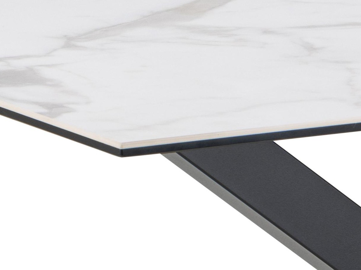 Table Norsica 918 (White marble + Black)