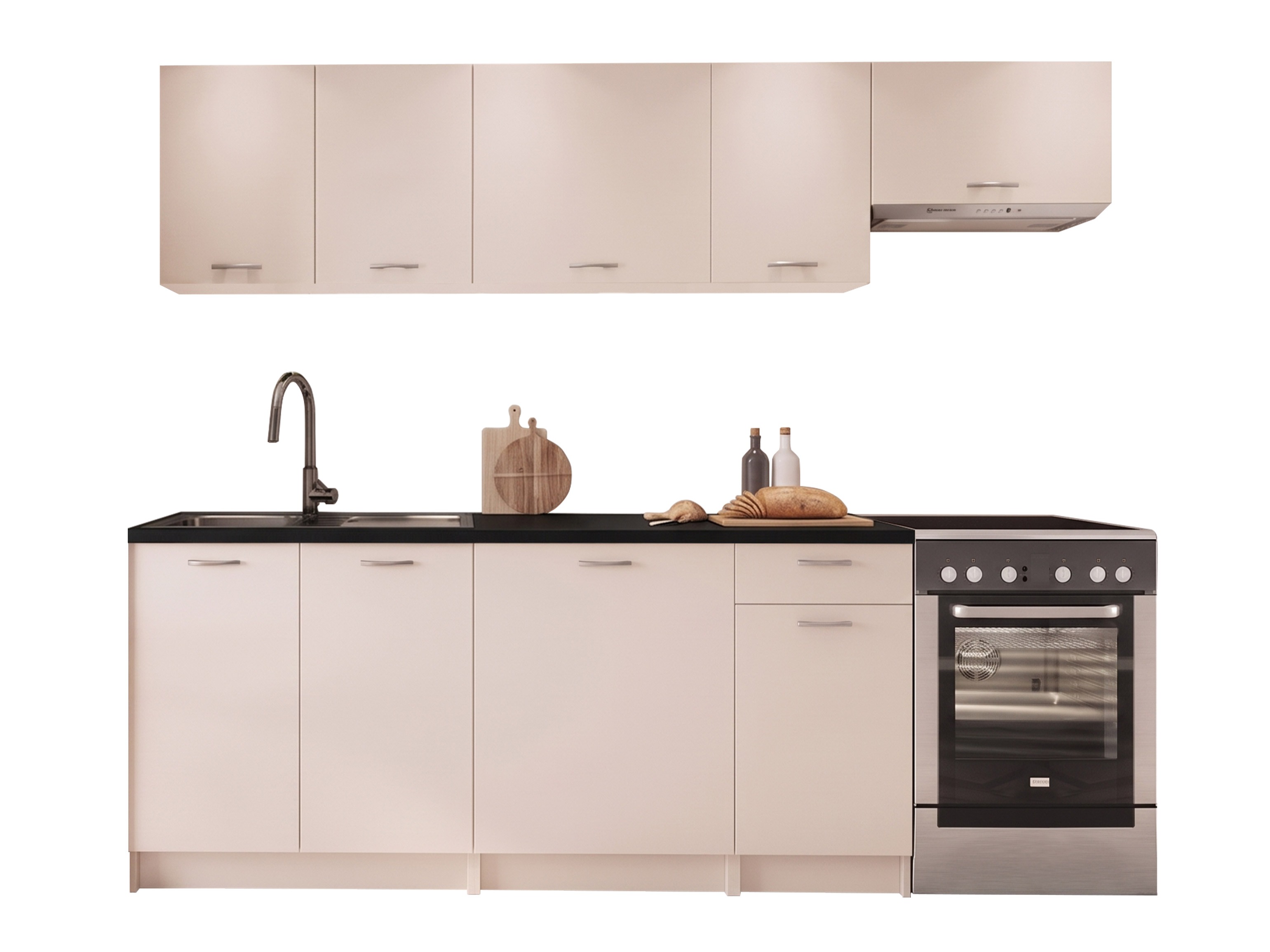 Kitchen set Trenton 188 (Cashmere + Black)
