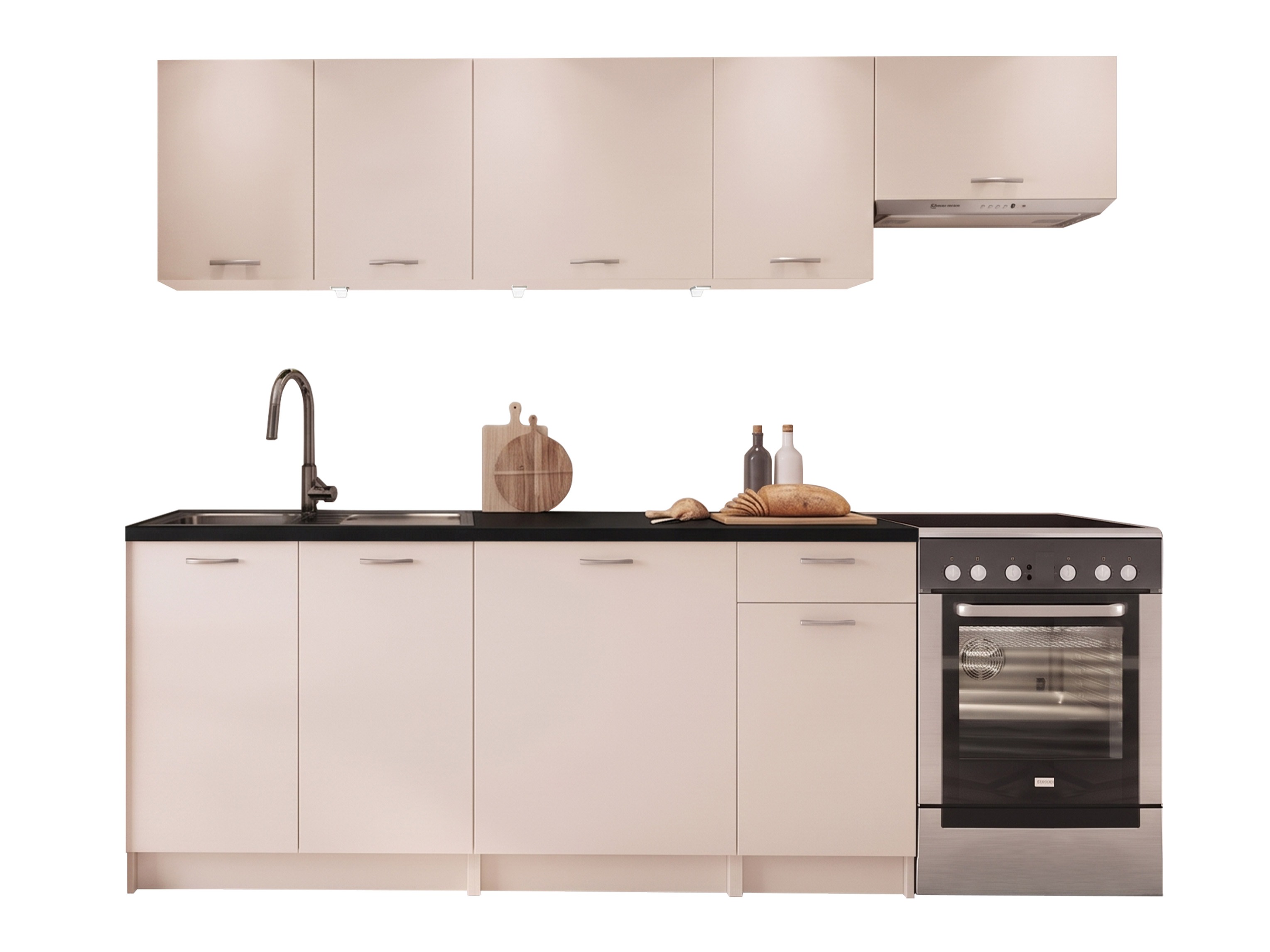 Kitchen set Trenton 188 (Cashmere + Black)