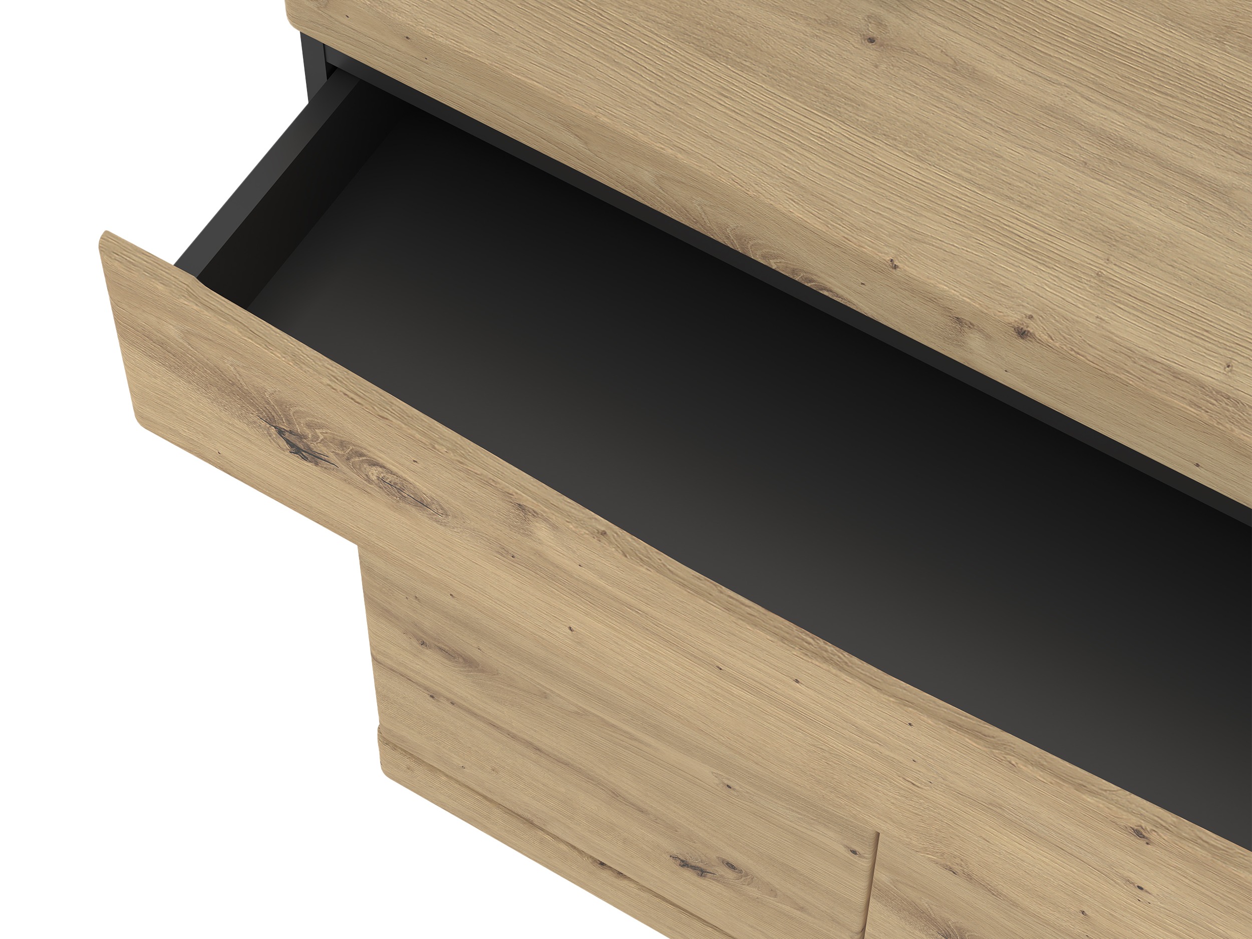 Chest of drawers Venlori 115 (Artisan oak + Anthracite)