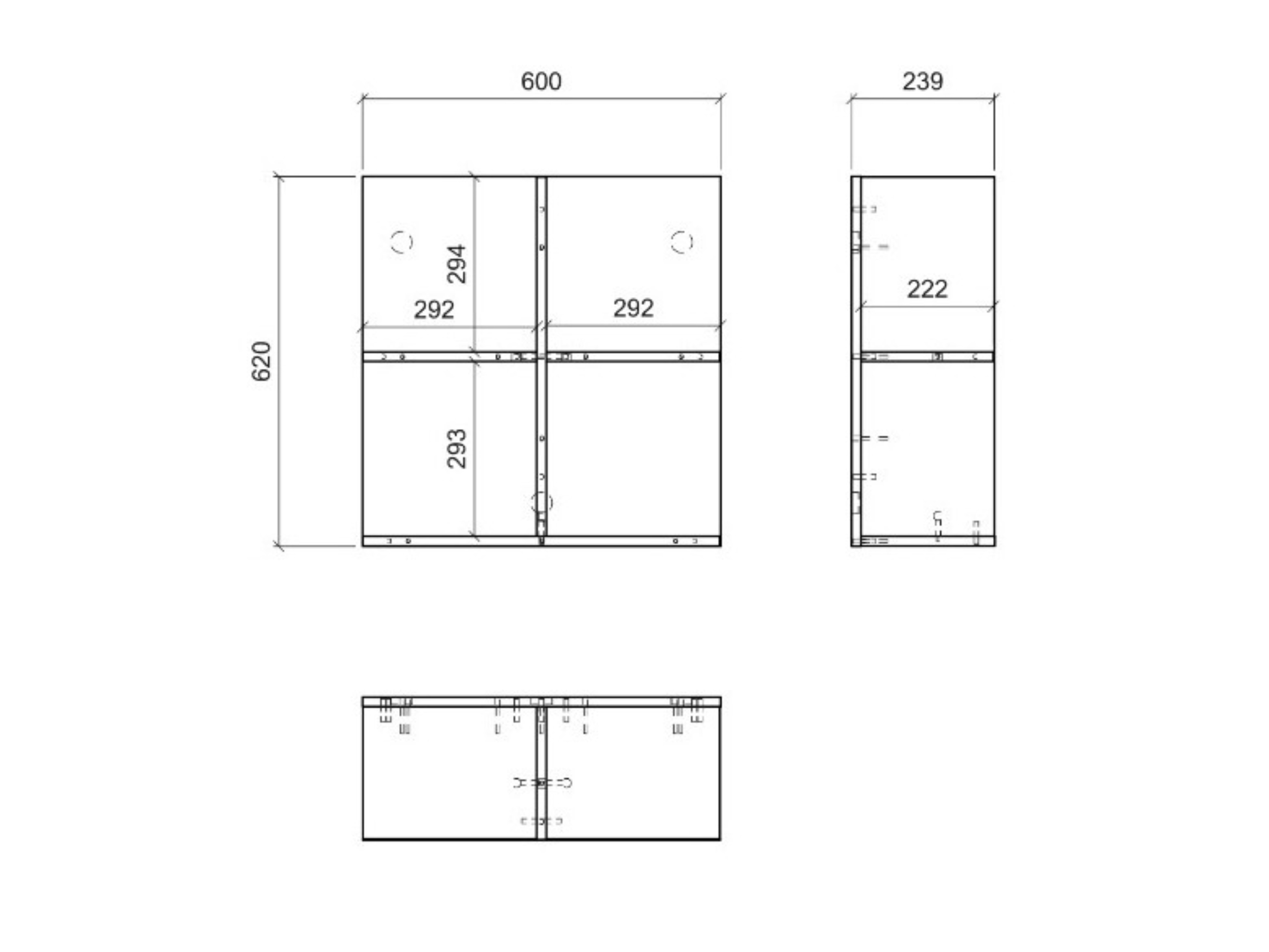 Wall shelf Venlori 126 (White)