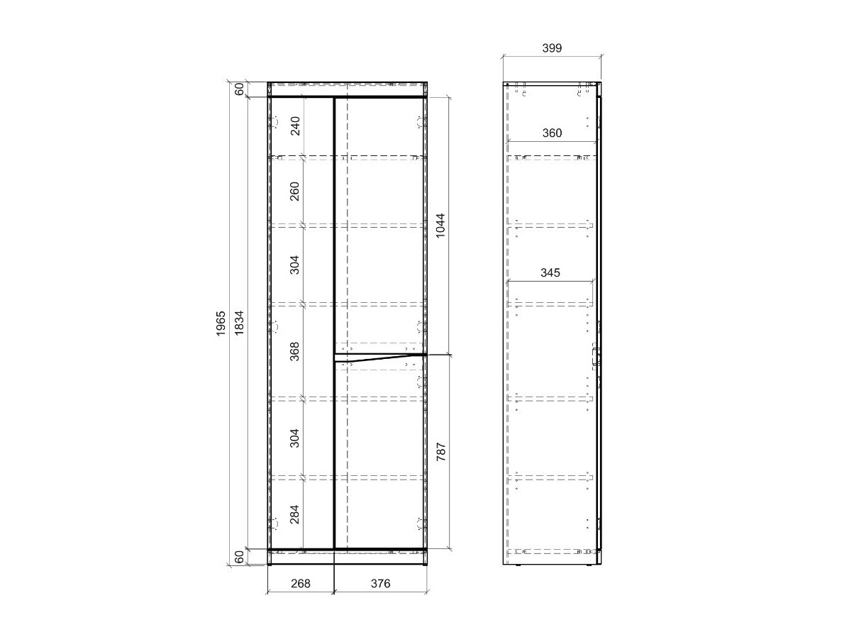 Hallway set Venlori 119 (Artisan oak + Anthracite)