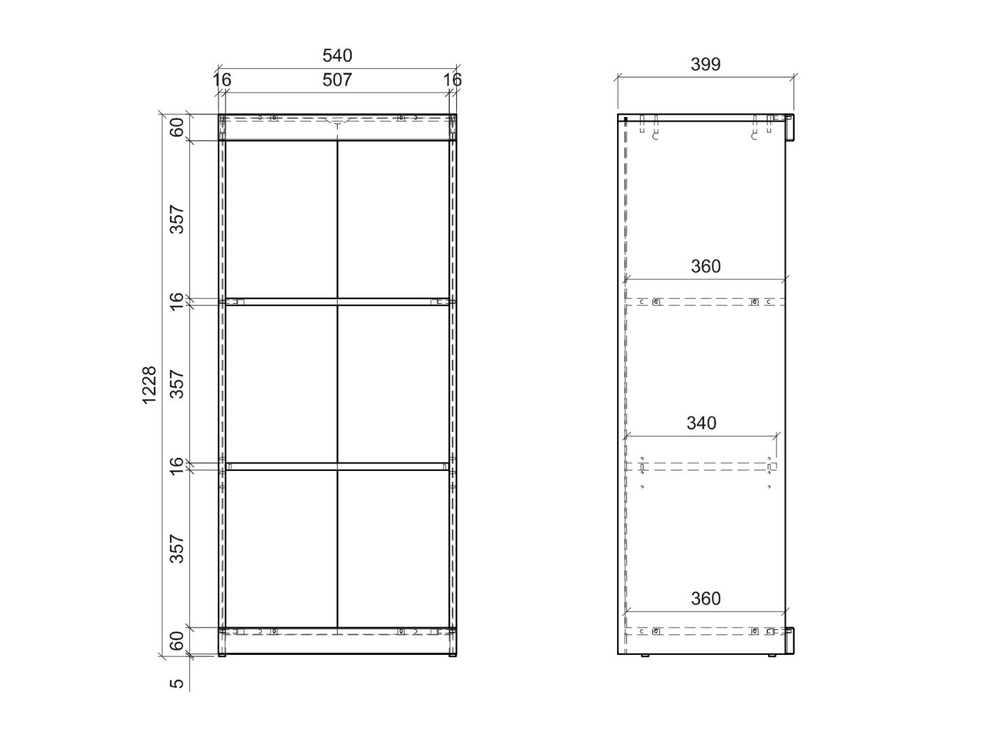 Bookcase Venlori 136