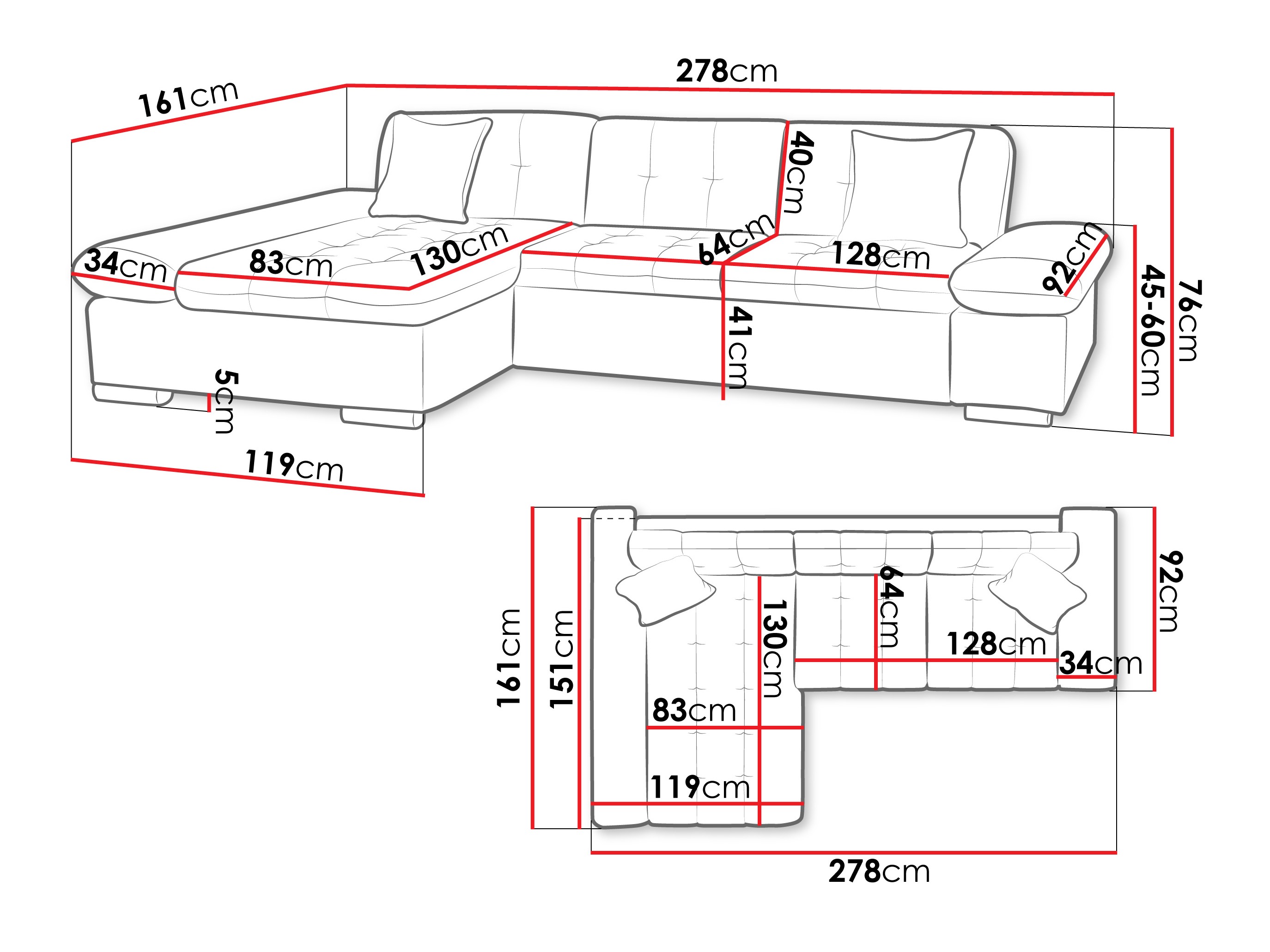 Corner sofa Comfivo Serenitas (Poso 110)