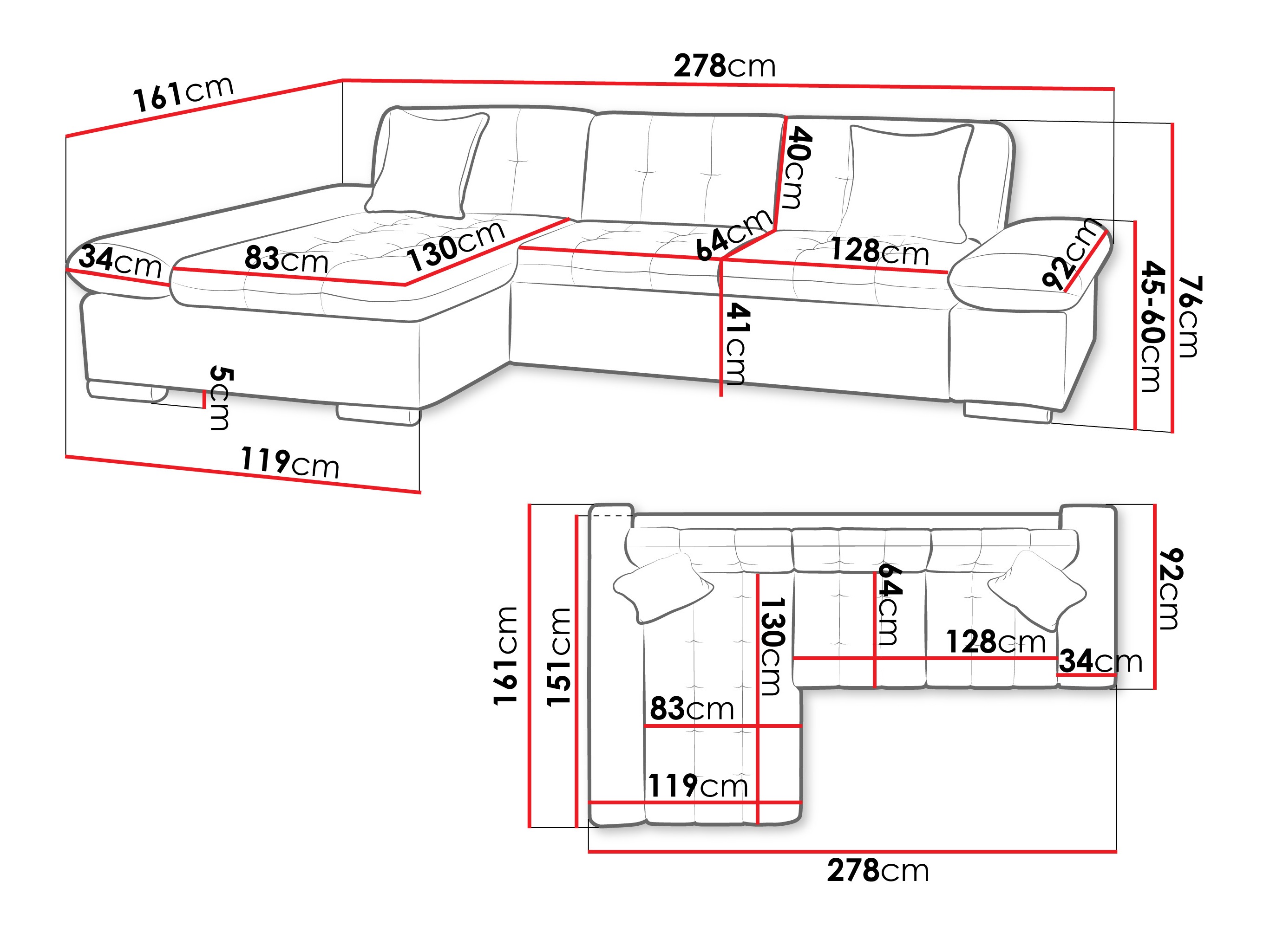 Corner sofa Comfivo Serenitas (Poso 29)