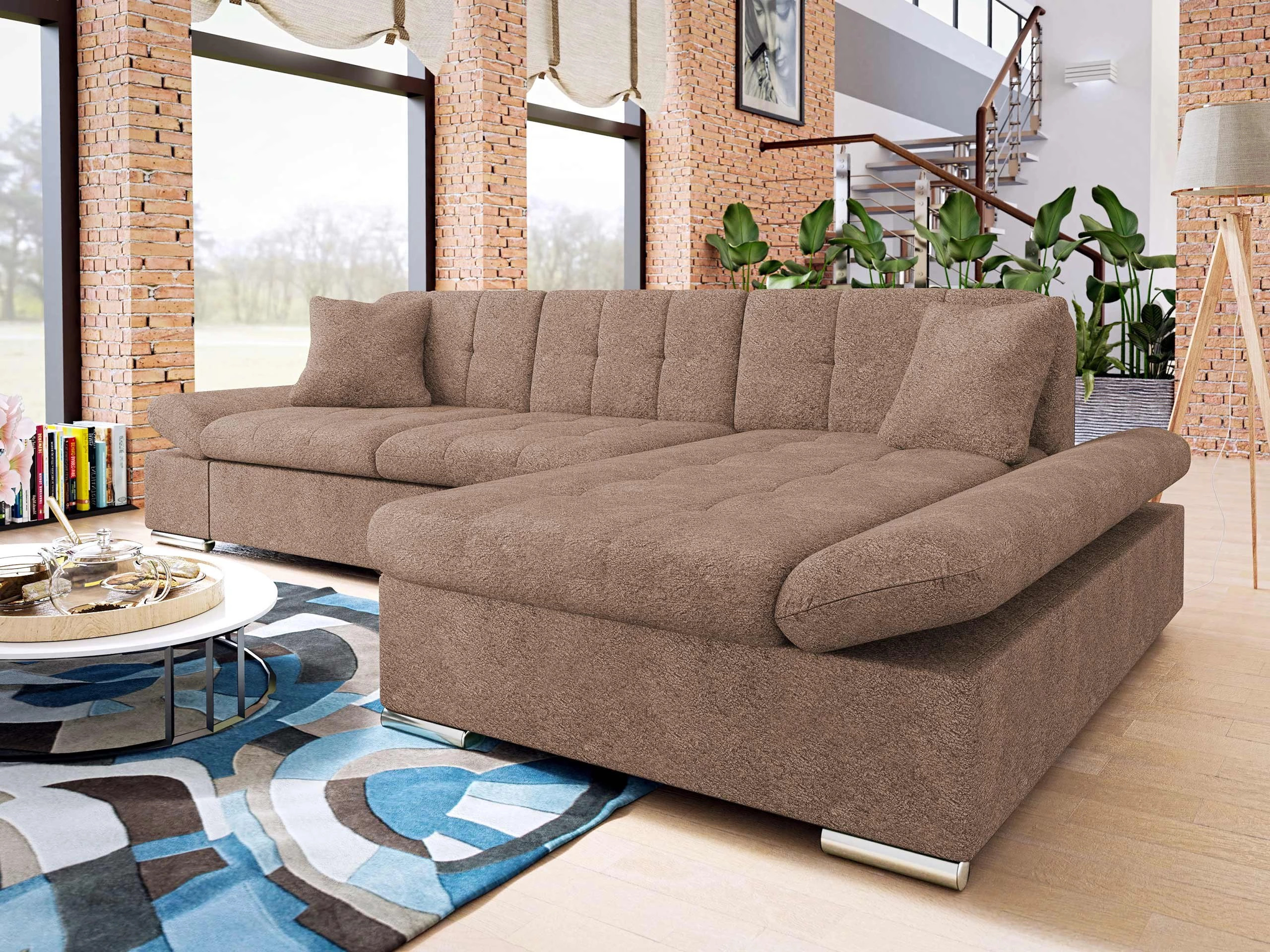Corner sofa Comfivo Sanitas I (Coral 45)