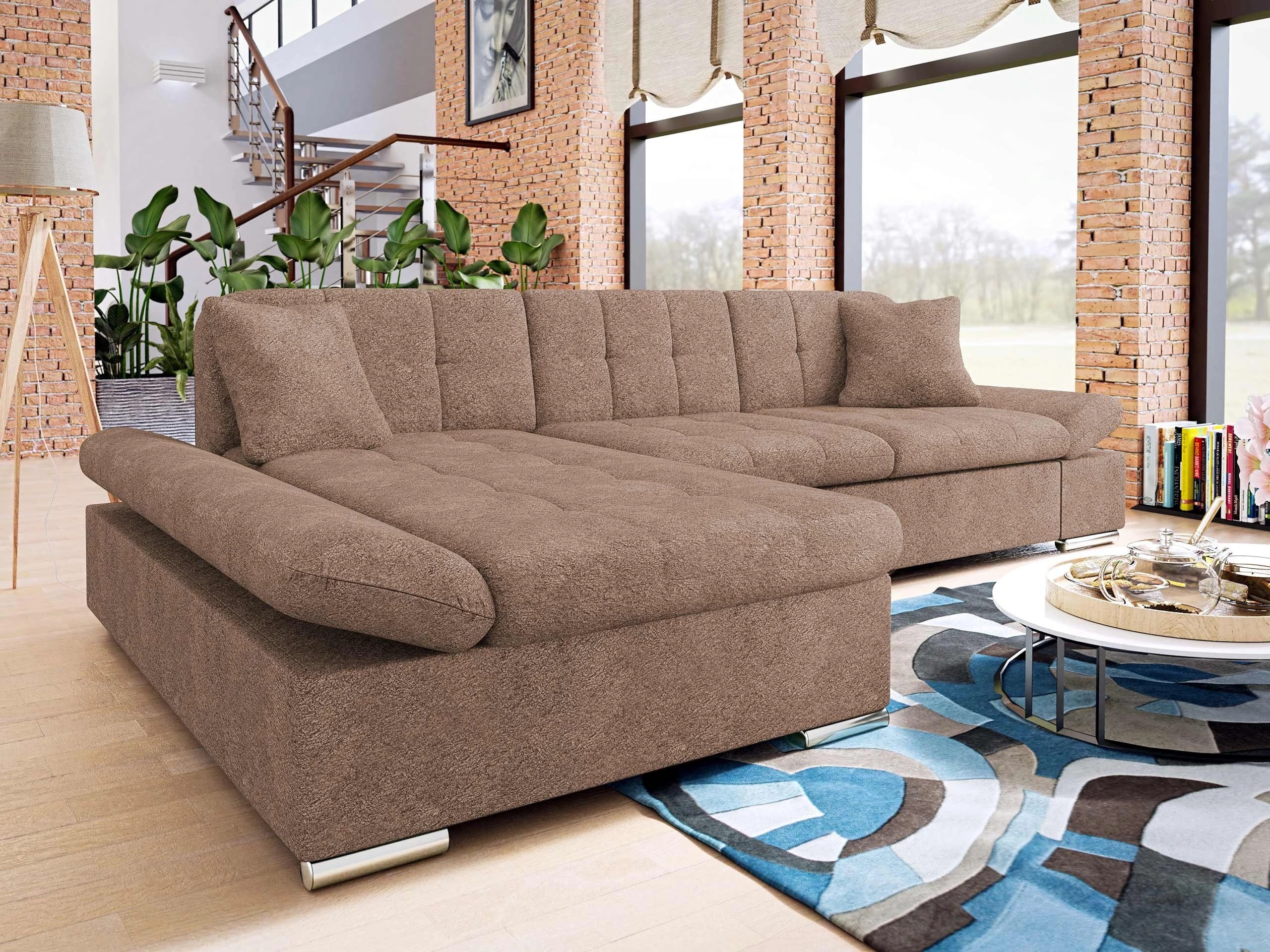 Corner sofa Comfivo Sanitas I (Coral 45)