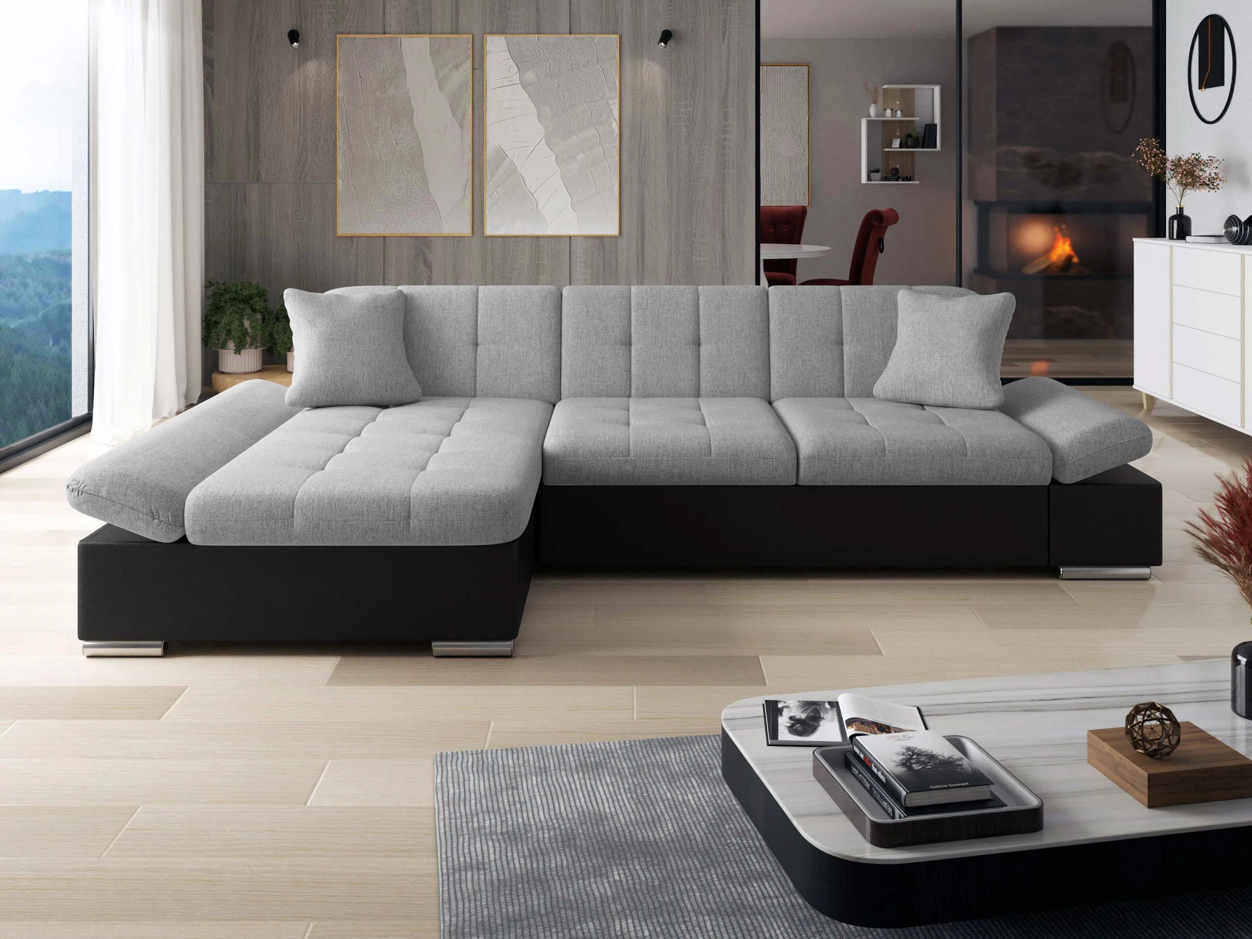 Corner sofa Comfivo Sanitas I (Soft 011 + Soul 17)