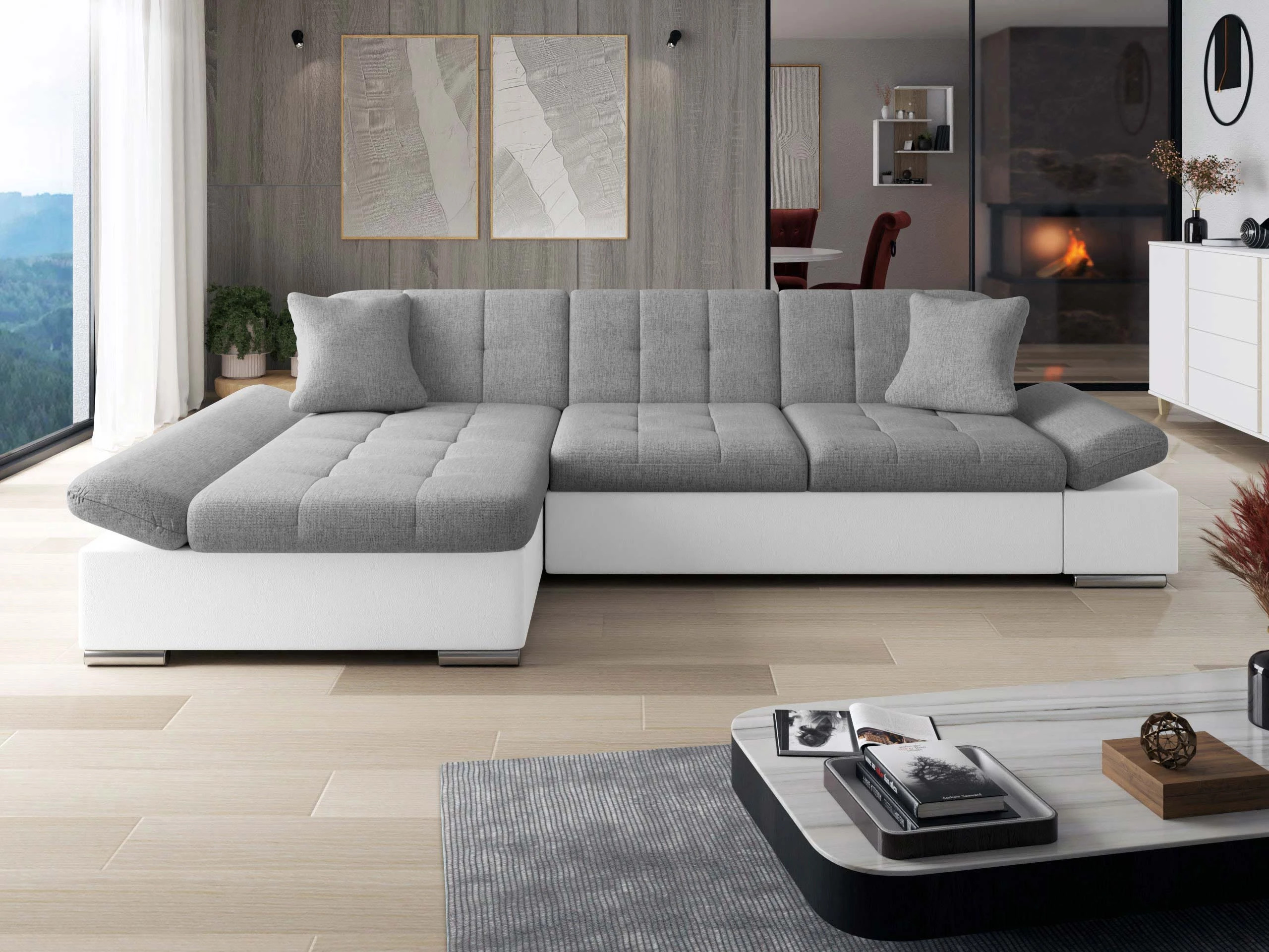 Corner sofa Comfivo Sanitas I (Soft 017 + Soul 17)