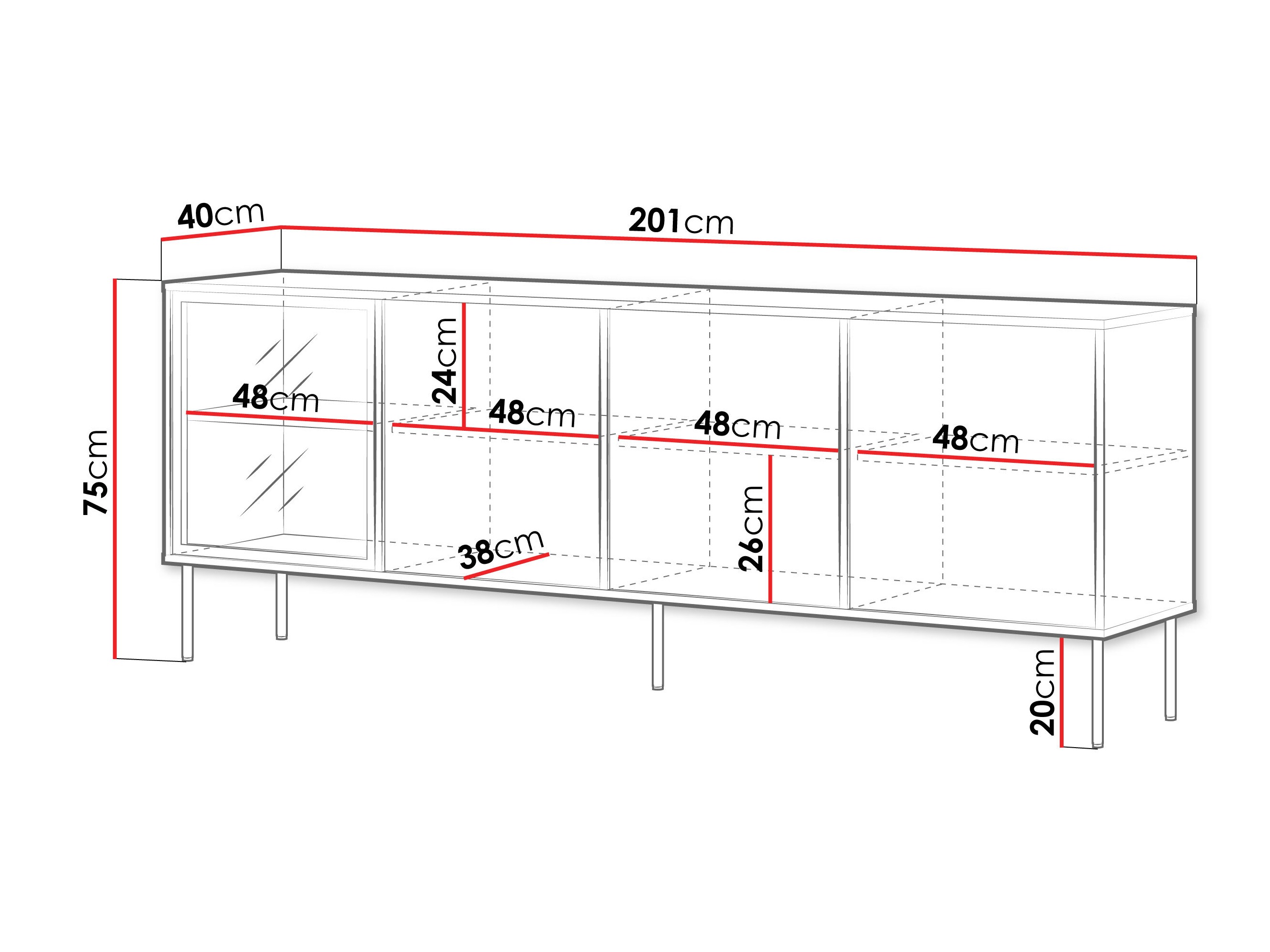 Sideboard Merevai 102 (Oak)