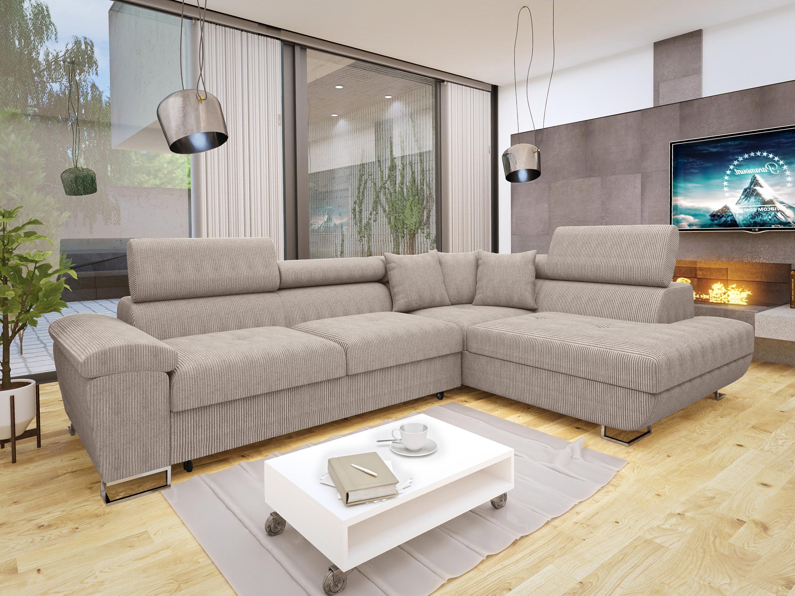 Corner sofa Comfivo Ruta I (Poso 03)