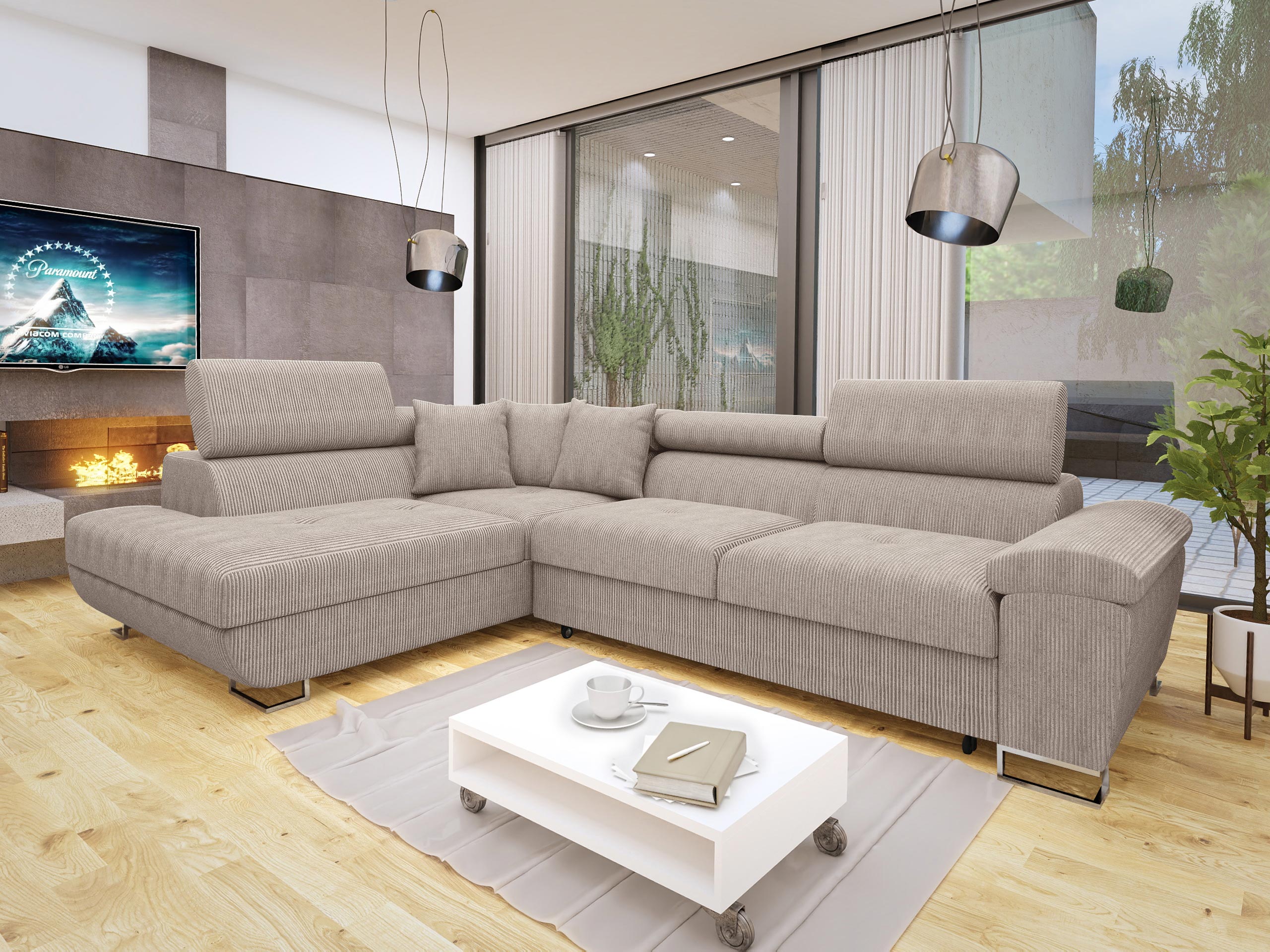 Corner sofa Comfivo Ruta I (Poso 03)