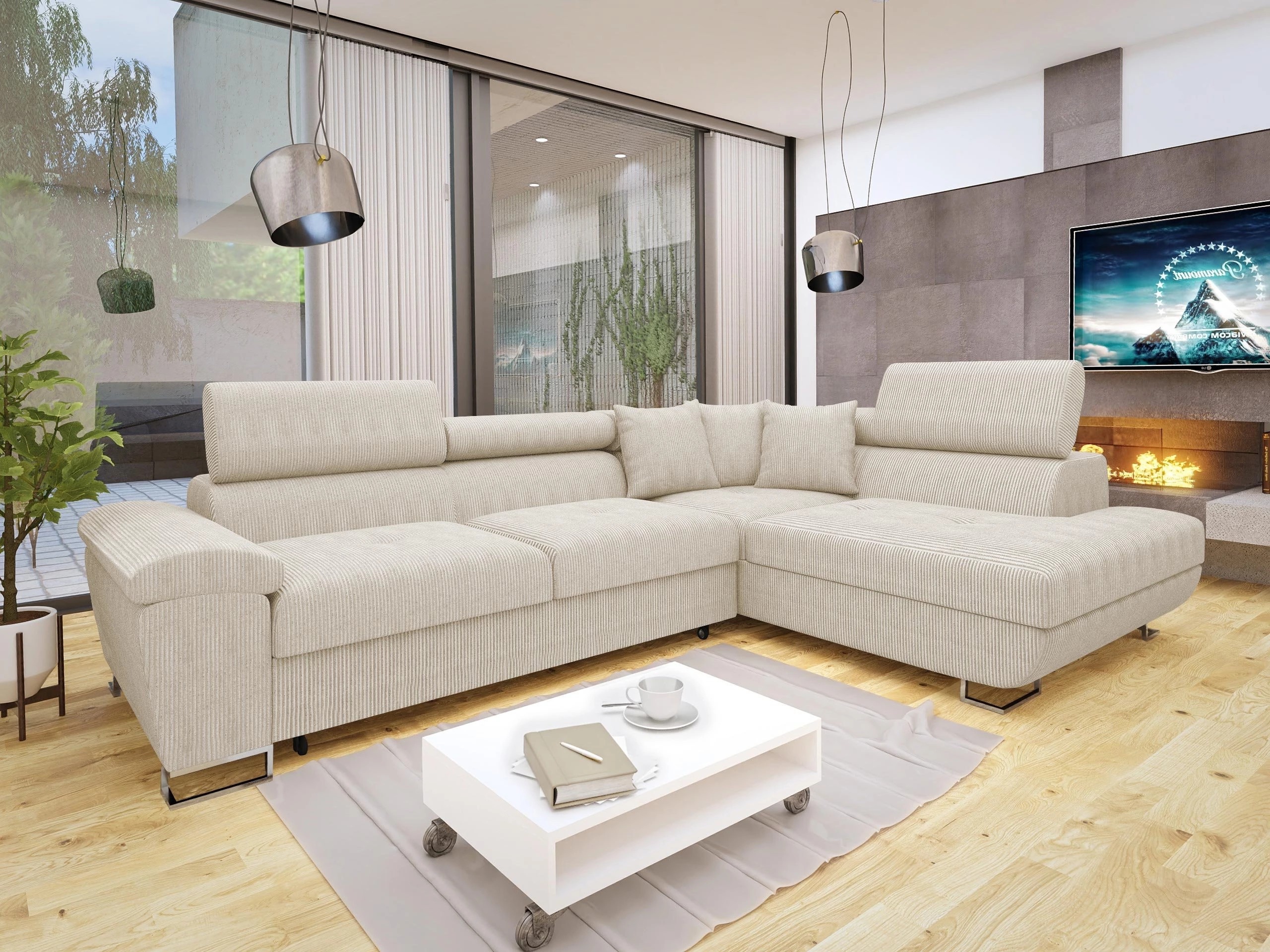 Corner sofa Comfivo Ruta I (Poso 100)