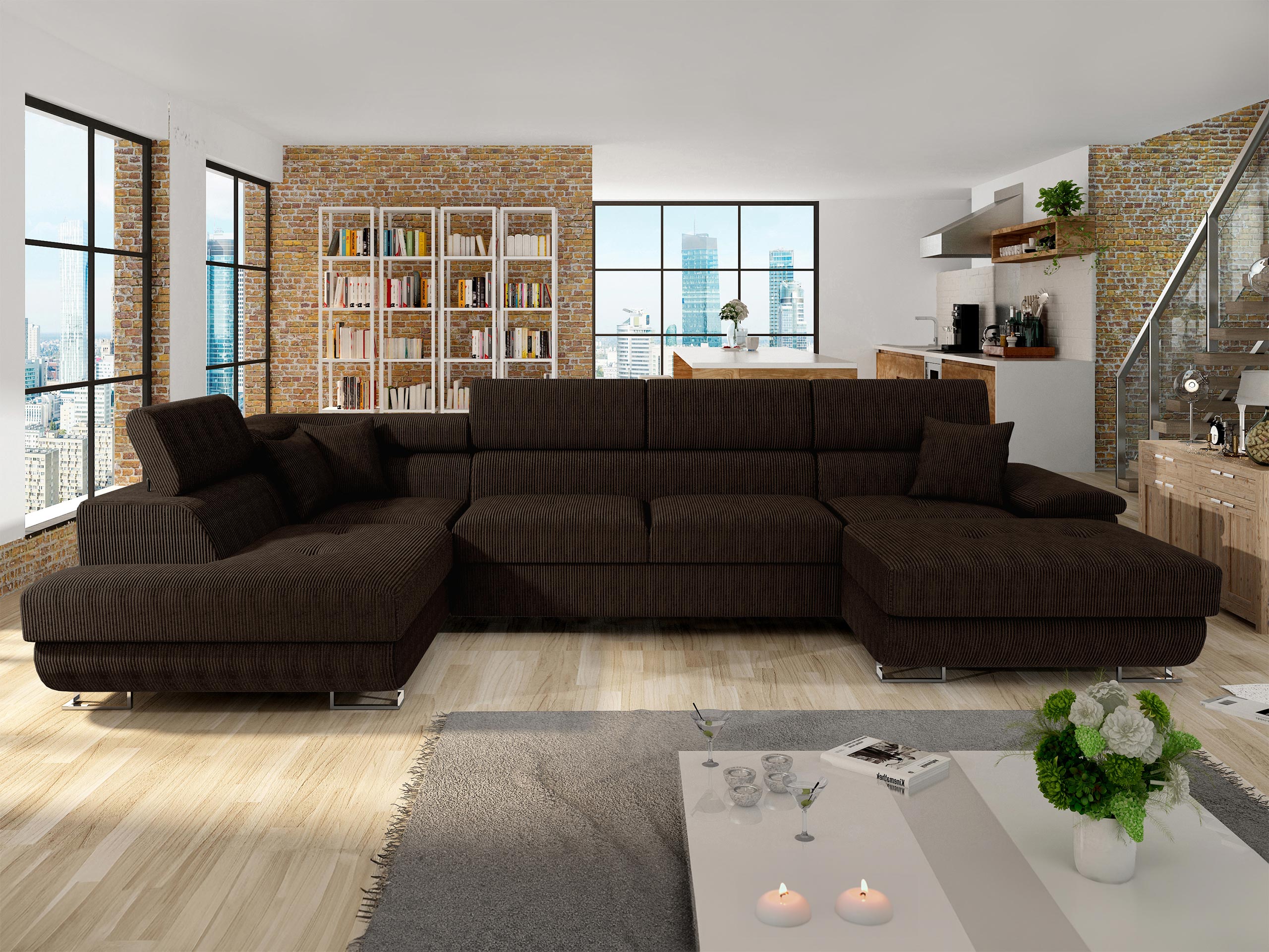 Corner sofa Comfivo Ruta (Poso 06)