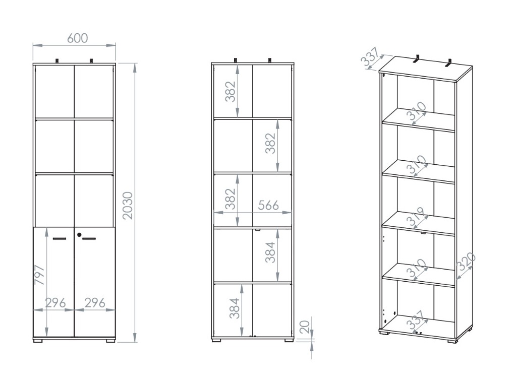 Bookcase Domseve 102