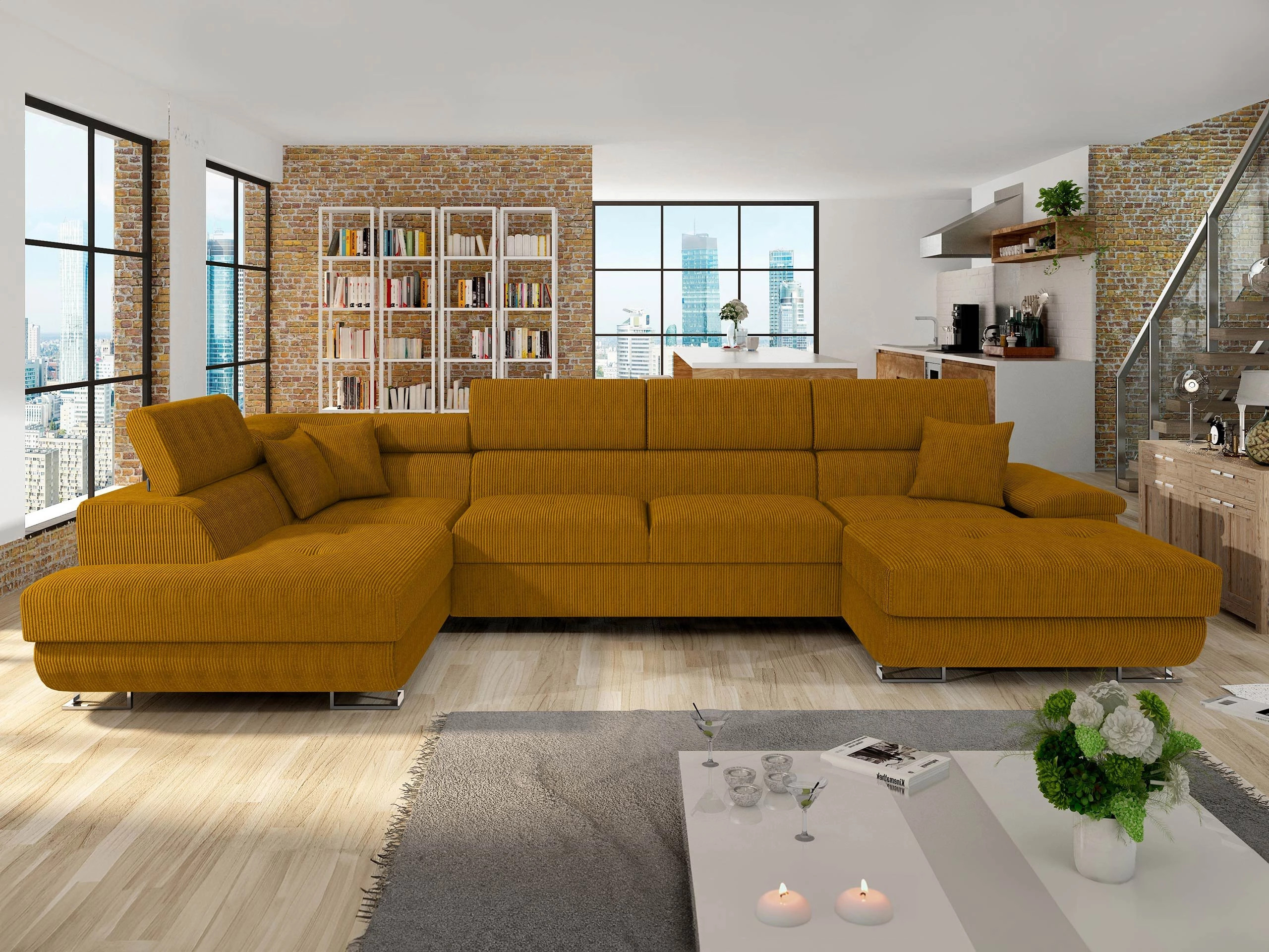 Corner sofa Comfivo Ruta (Poso 01)