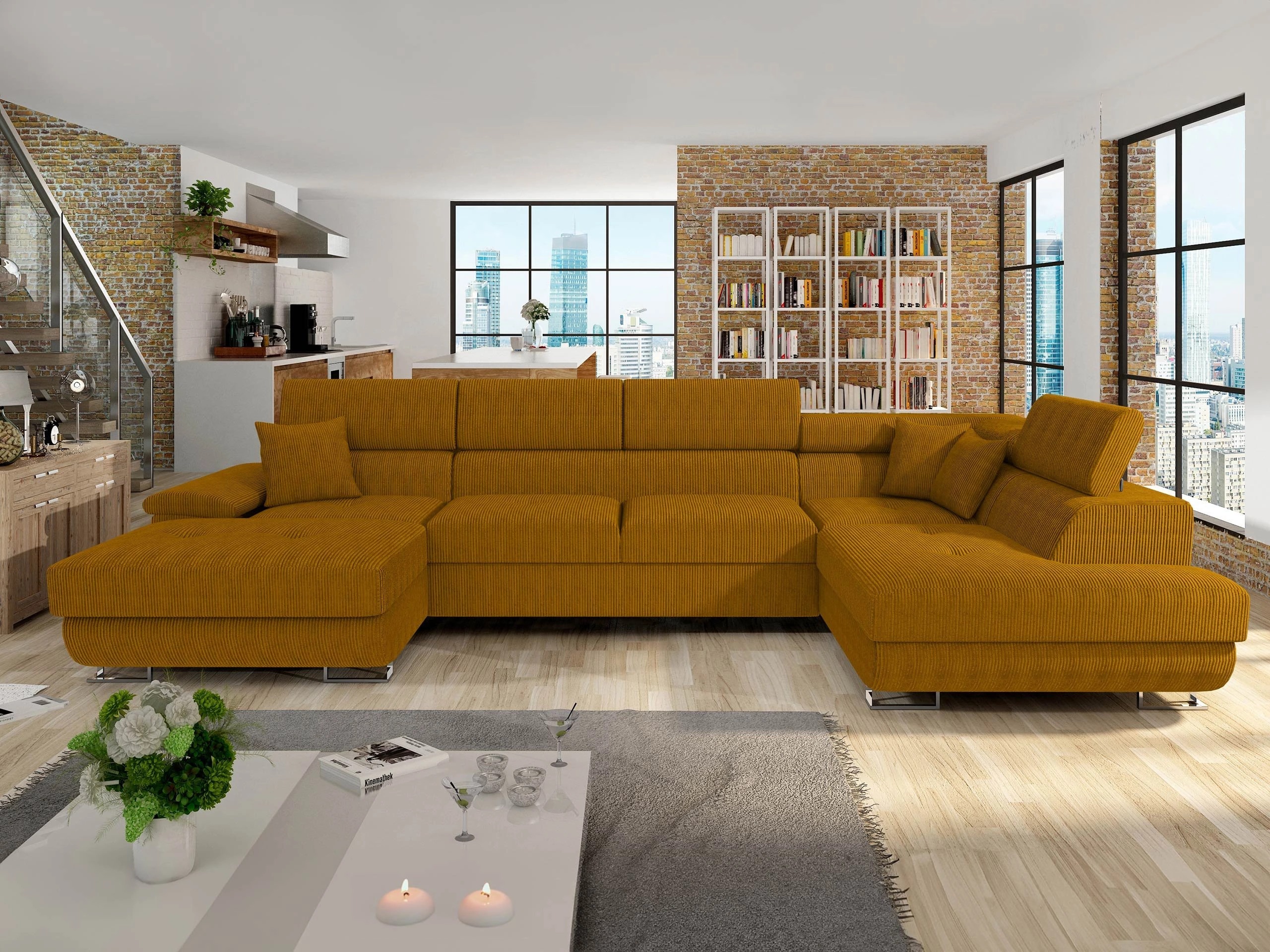 Corner sofa Comfivo Ruta (Poso 01)