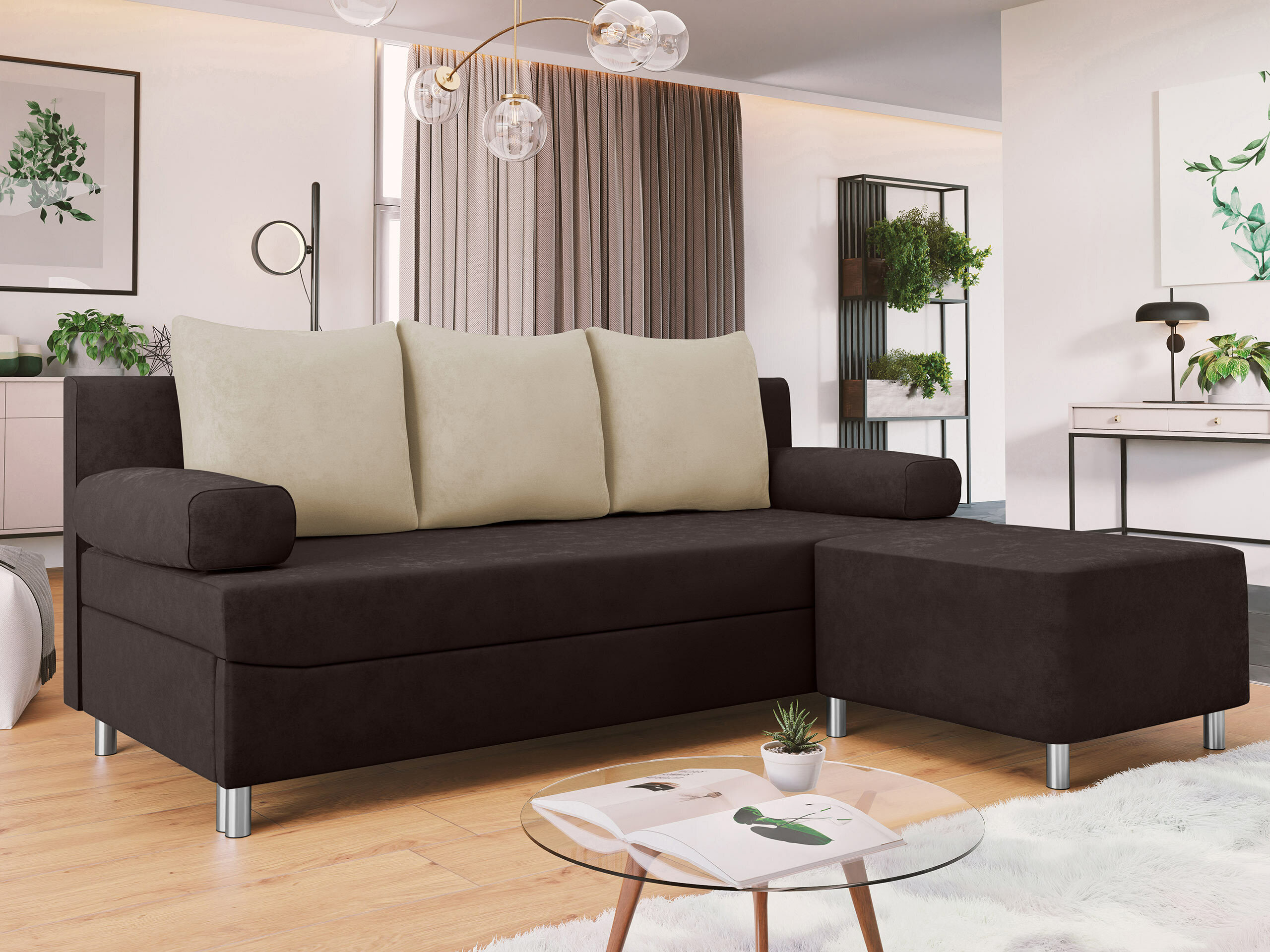 Sofa bed Comfivo Artes (Alova 68 + Alova 07)