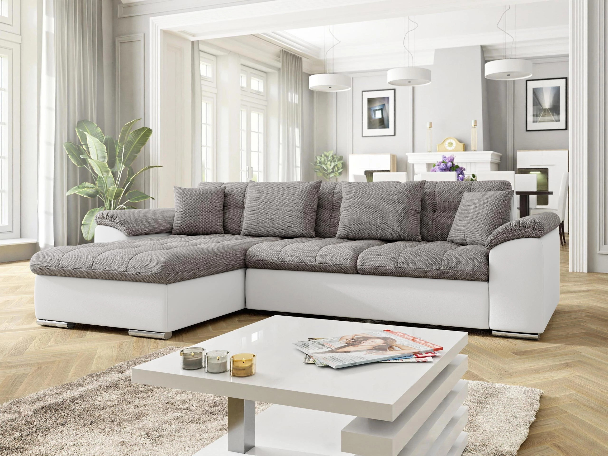 Corner sofa Comfivo Mica (Soft 017 + Lawa 05)