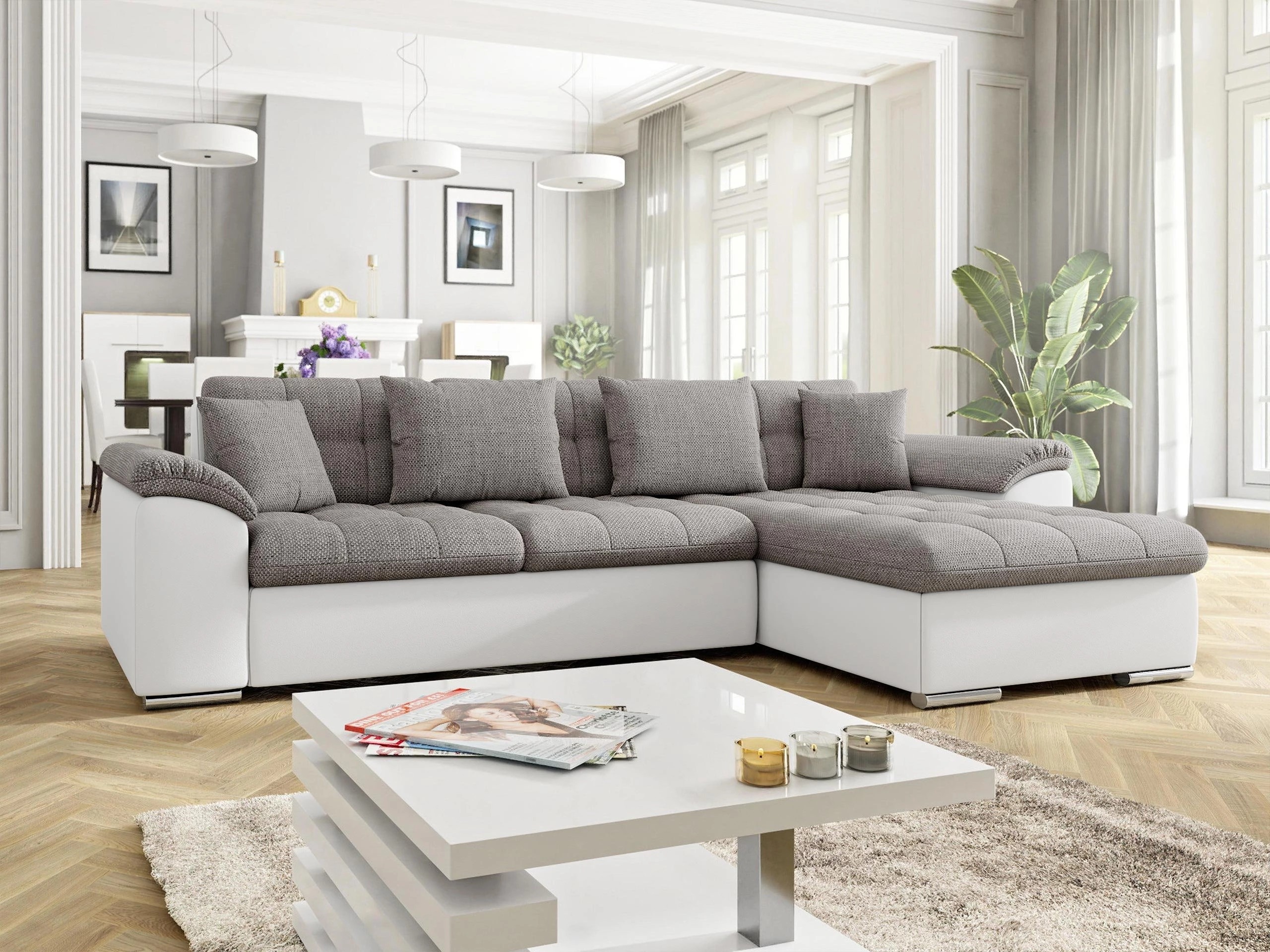 Corner sofa Comfivo Mica (Soft 017 + Lawa 05)