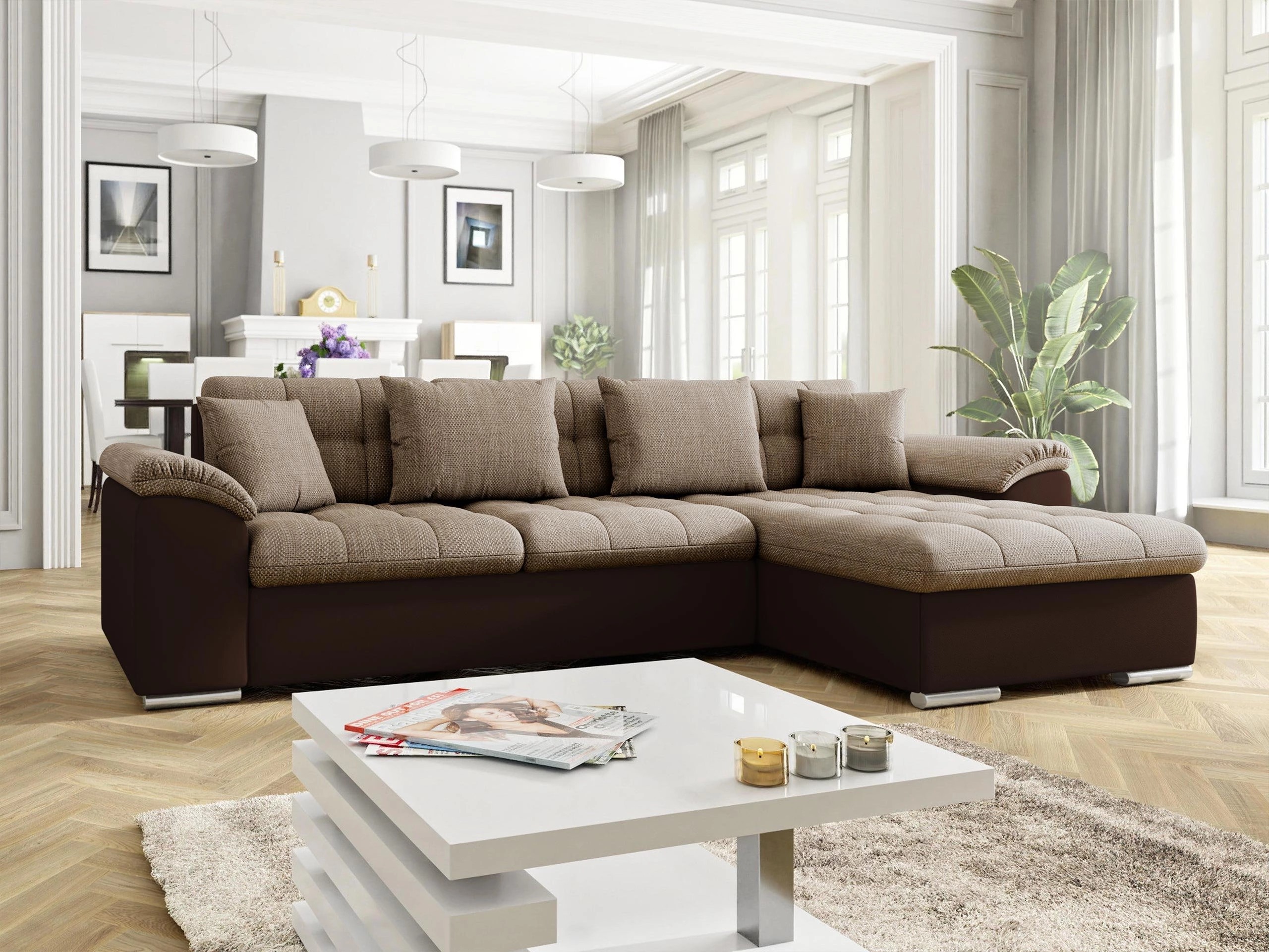 Corner sofa Comfivo Mica (Soft 066 + Lawa 02)