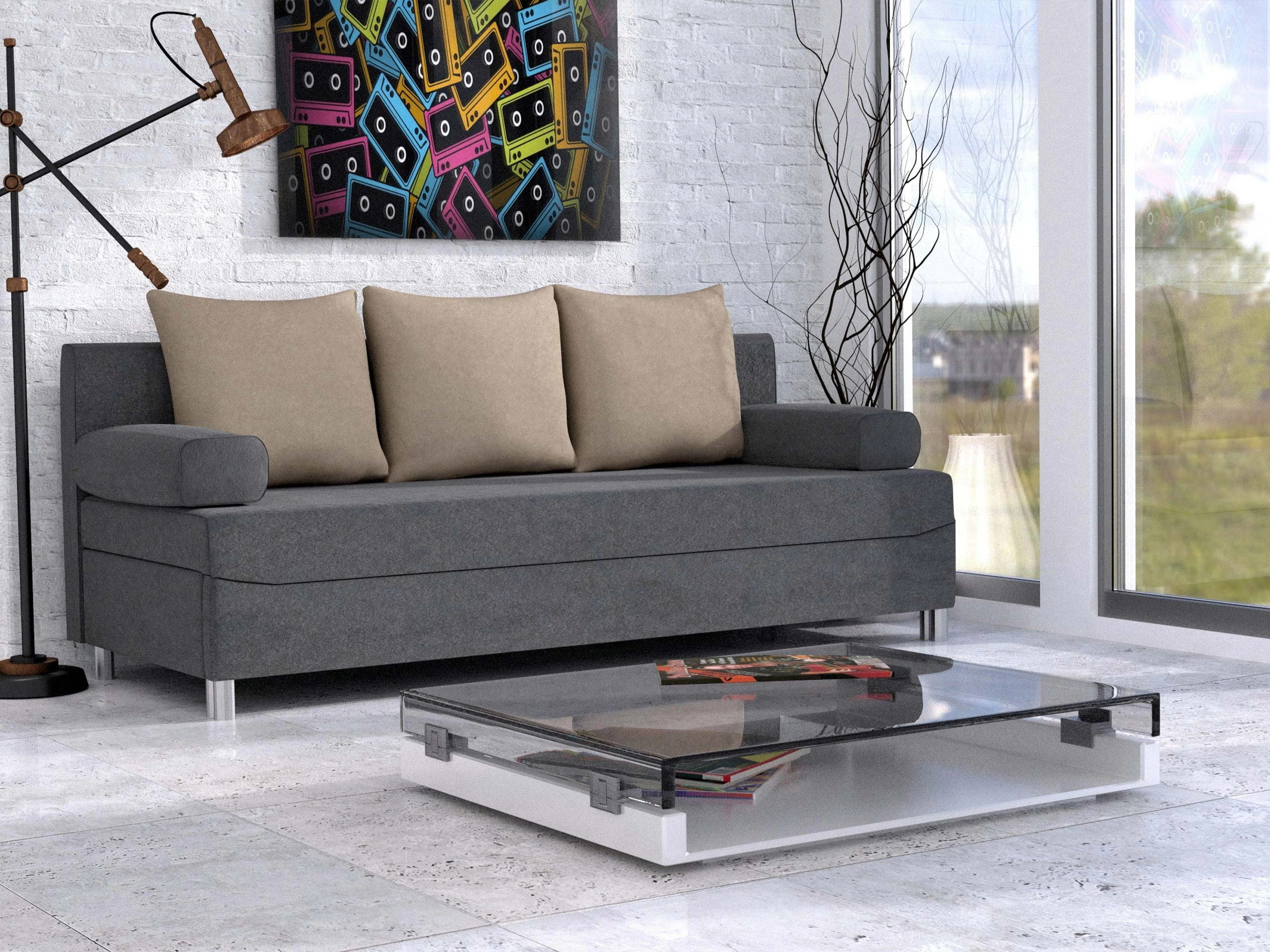 Sofa bed Comfivo Artes (Alova 36 + Alova 07)
