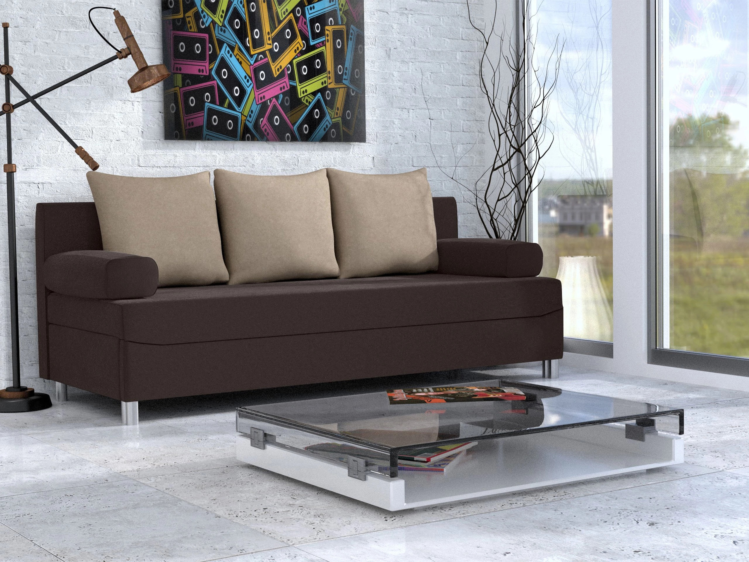 Sofa bed Comfivo Artes (Alova 68 + Alova 07)