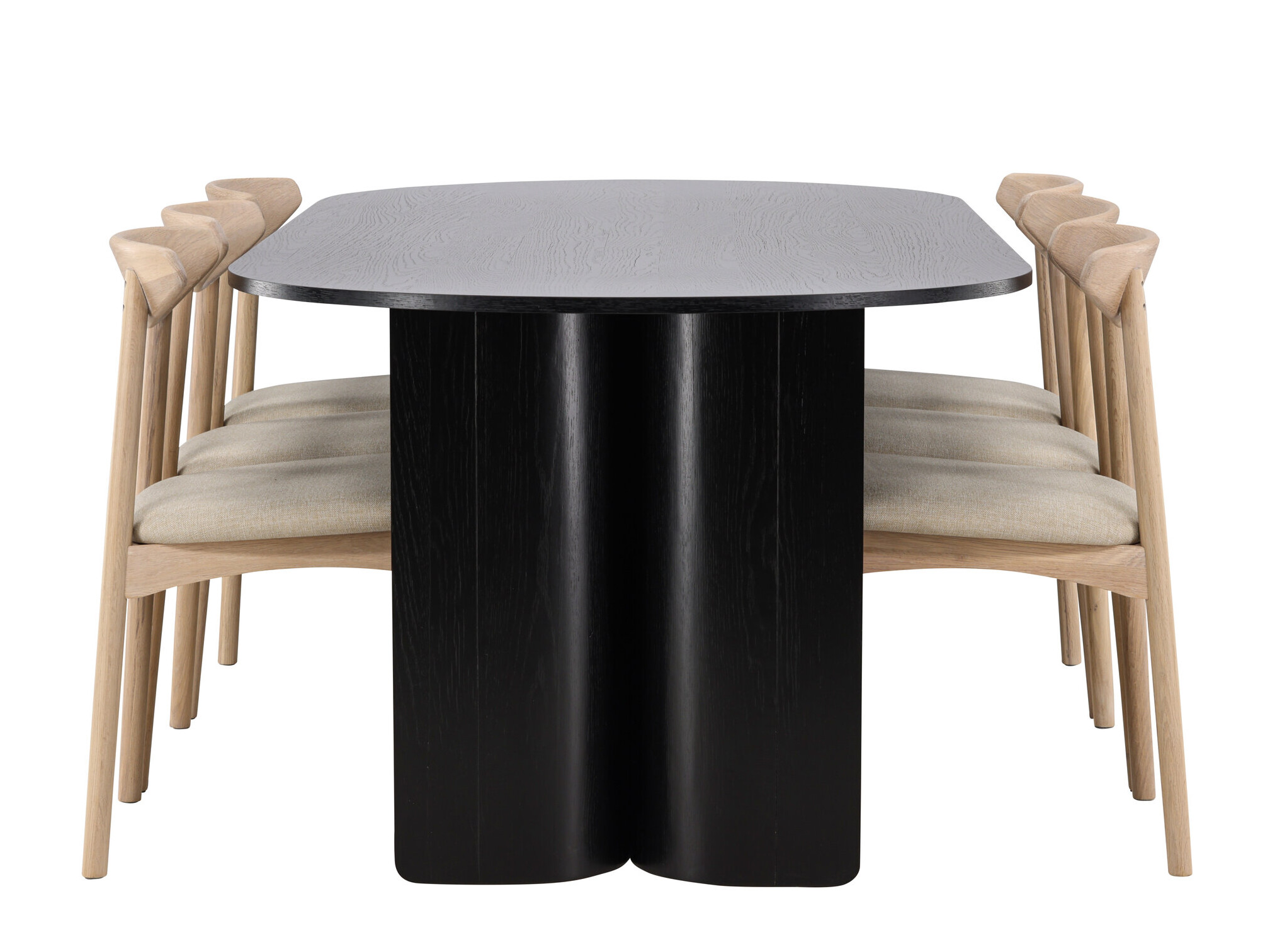 Dining set Dallas 5280 (Light wood + Beige)