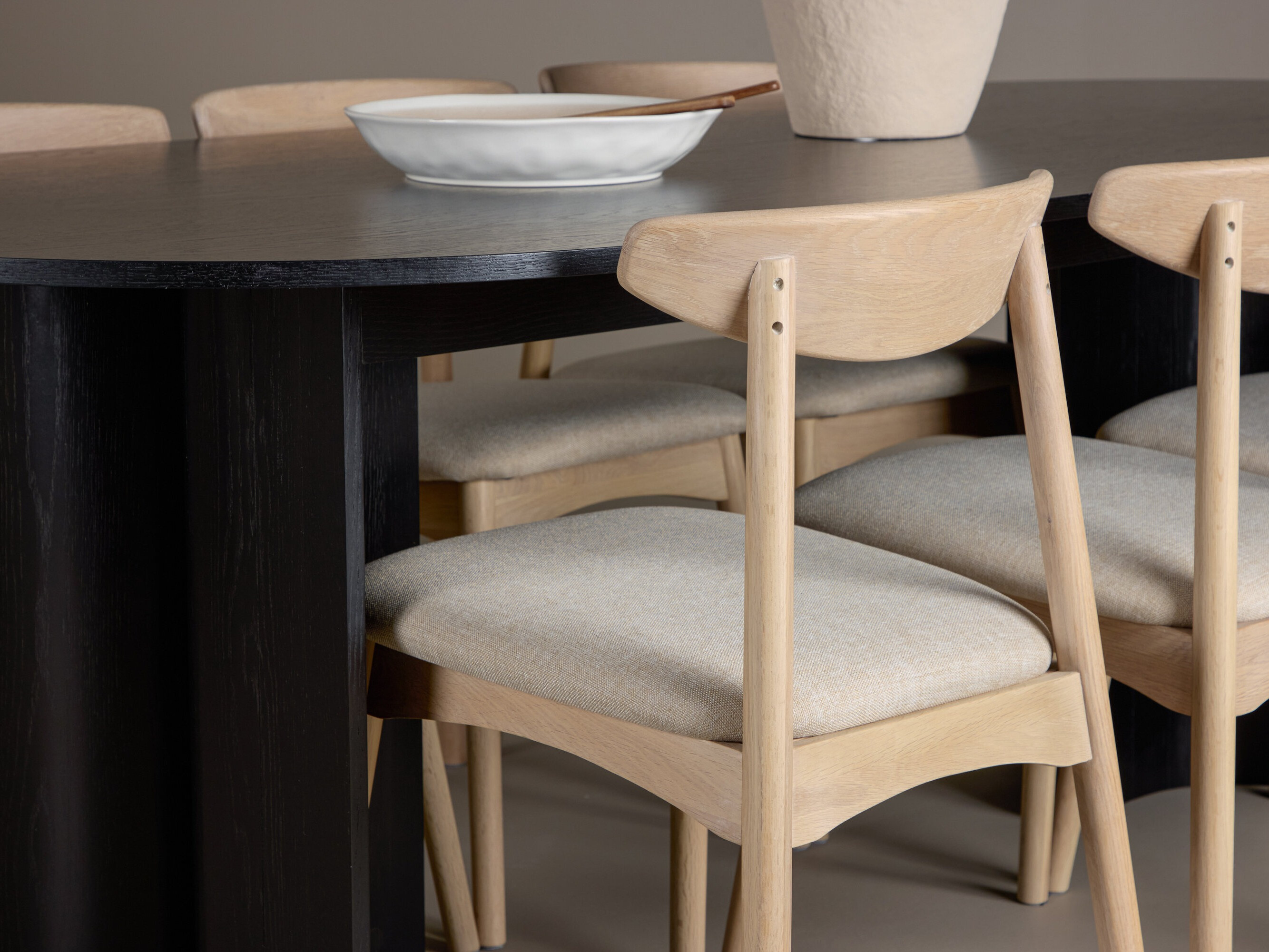 Dining set Dallas 5280 (Light wood + Beige)