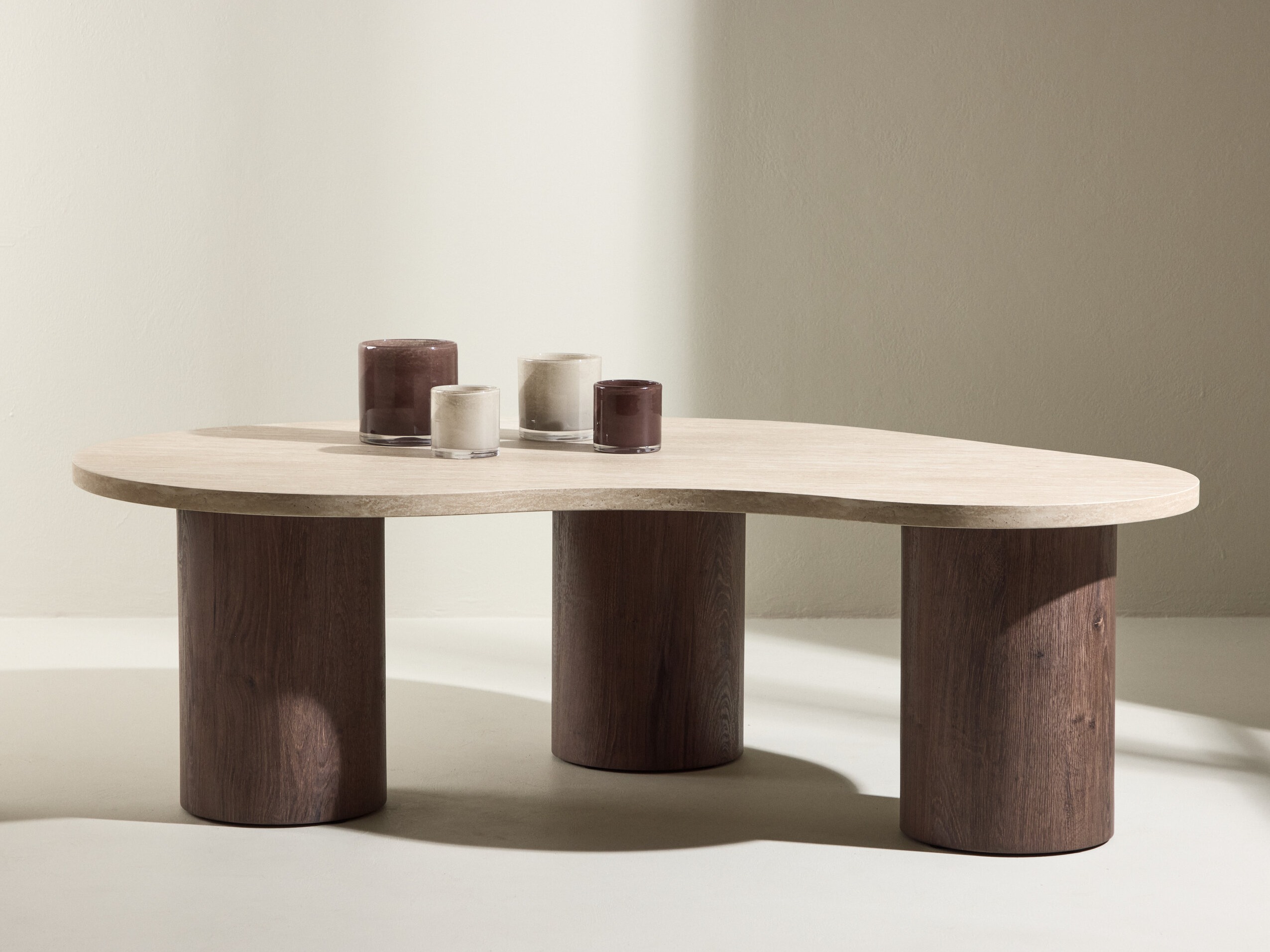 Coffee table Dallas 5282 (Beige + Dark brown)