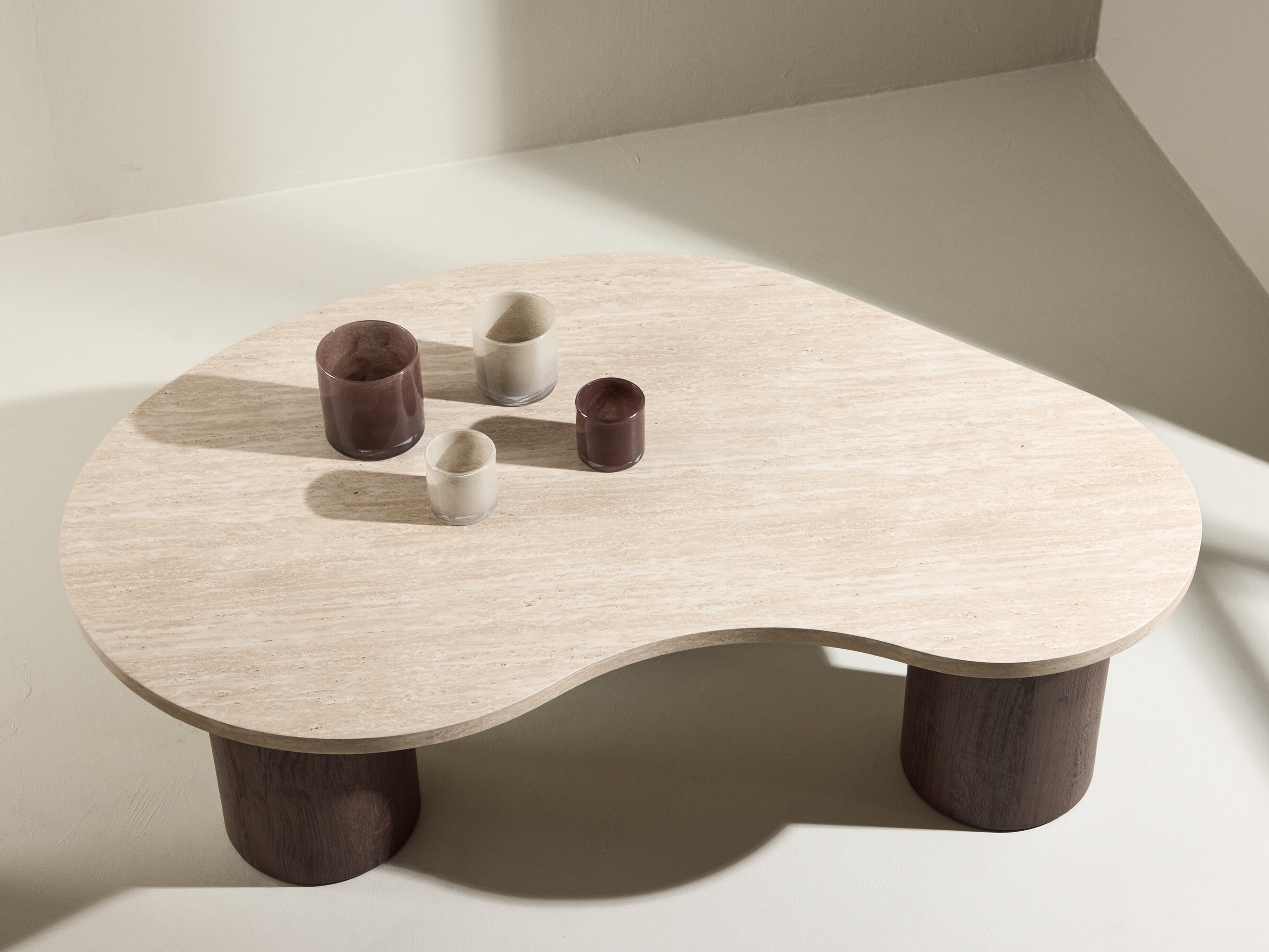 Coffee table Dallas 5282 (Beige + Dark brown)