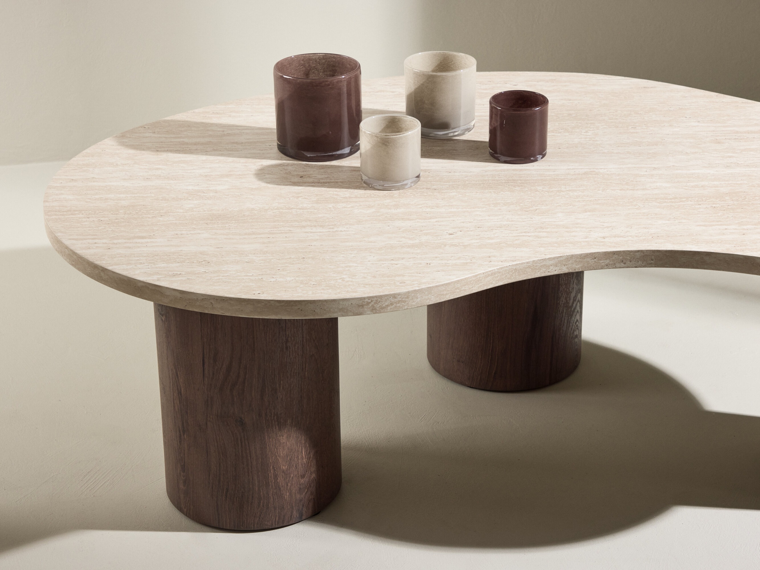 Coffee table Dallas 5282 (Beige + Dark brown)
