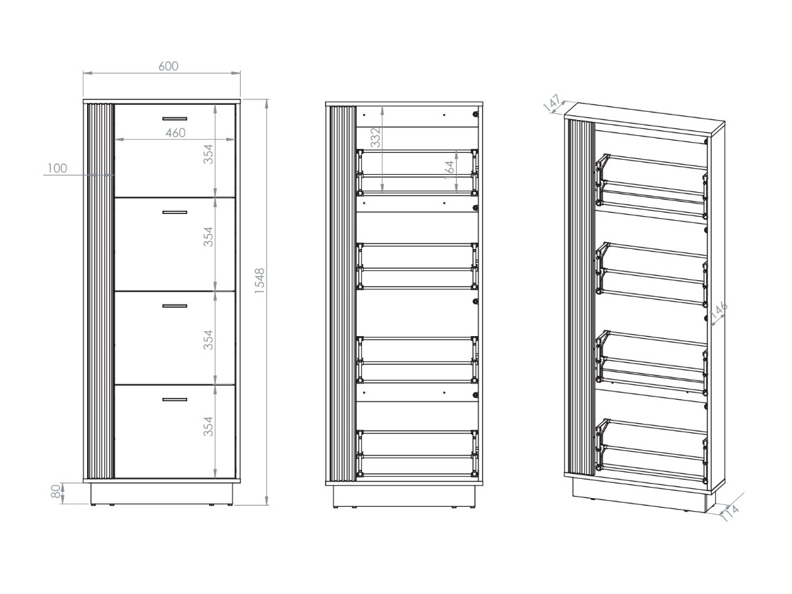 Shoe shelf Revcire 111