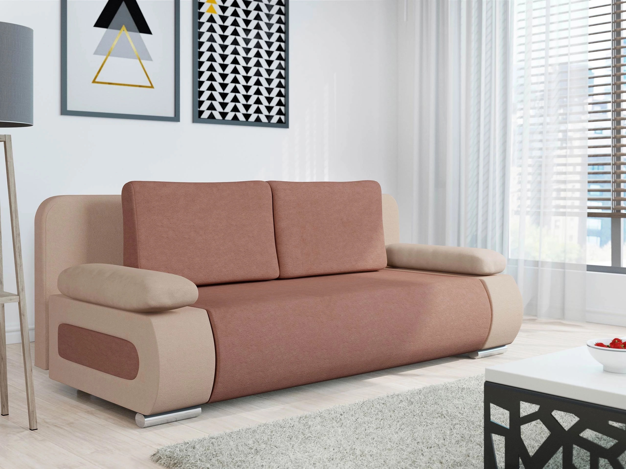 Sofa bed Comfivo Pudor (Uttario Velvet 2956 + Uttario Velvet 2955)