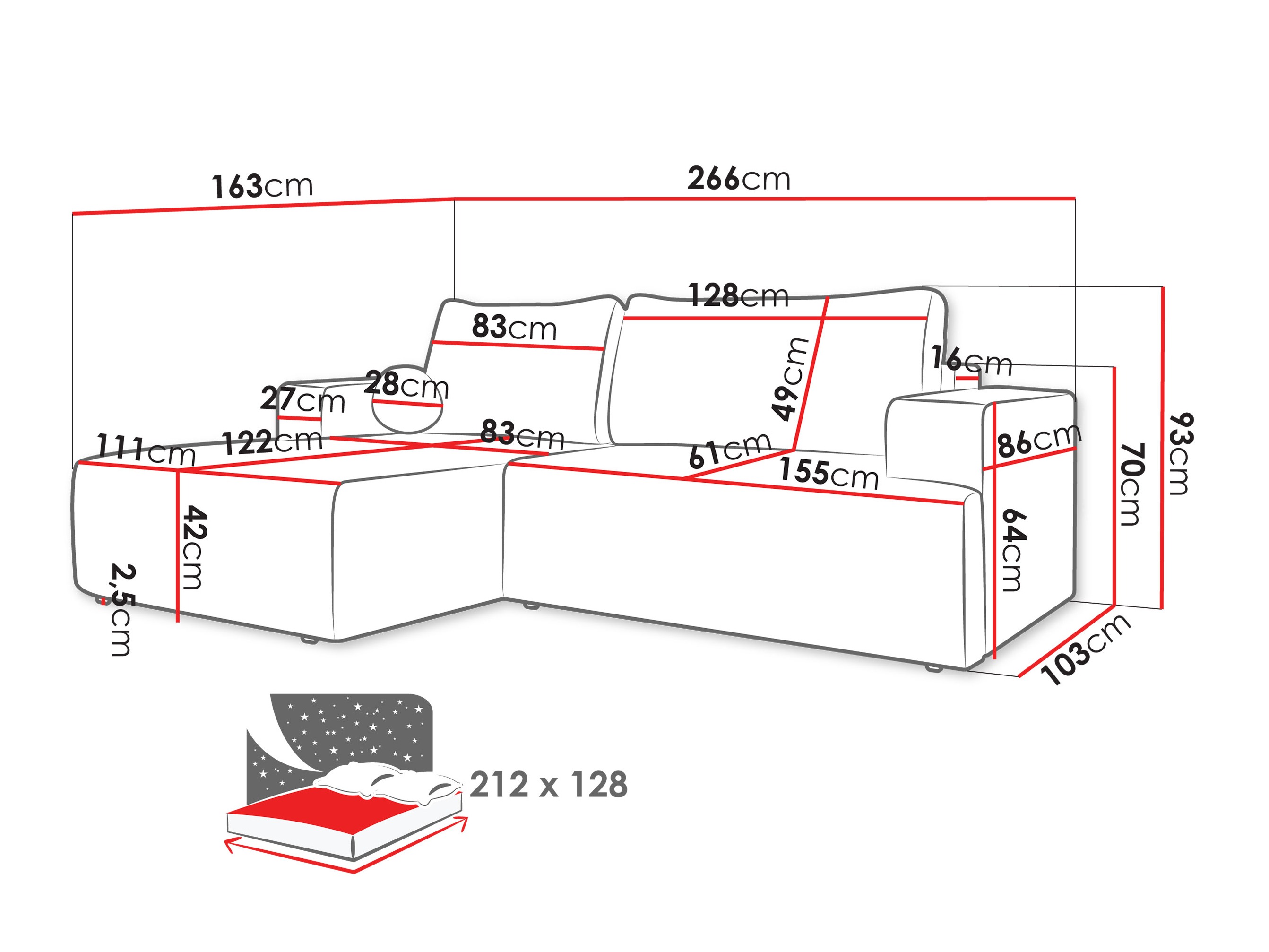Corner sofa Comfivo Societas (Poso 14)