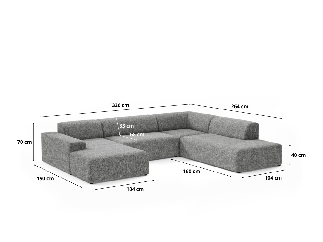 Modular corner sofa Lutivi 102 (Imo 15)