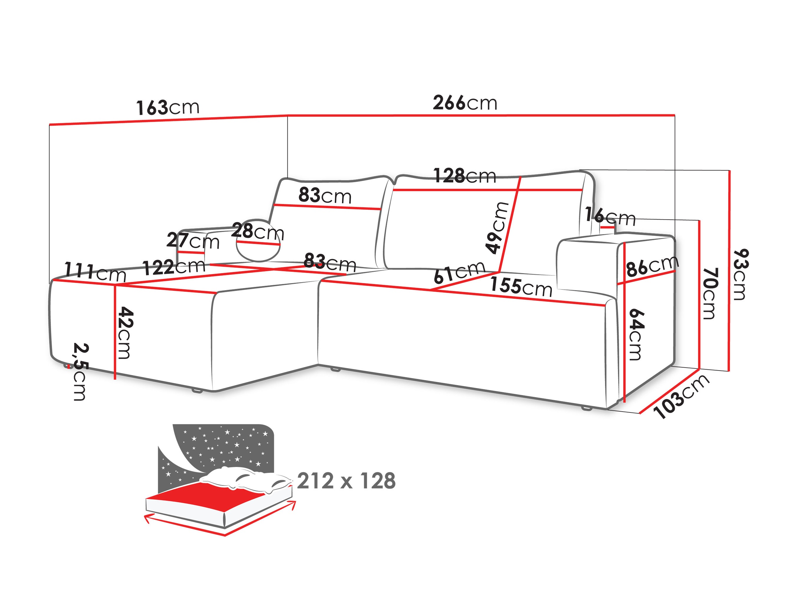 Corner sofa Comfivo Societas (Poso 03)