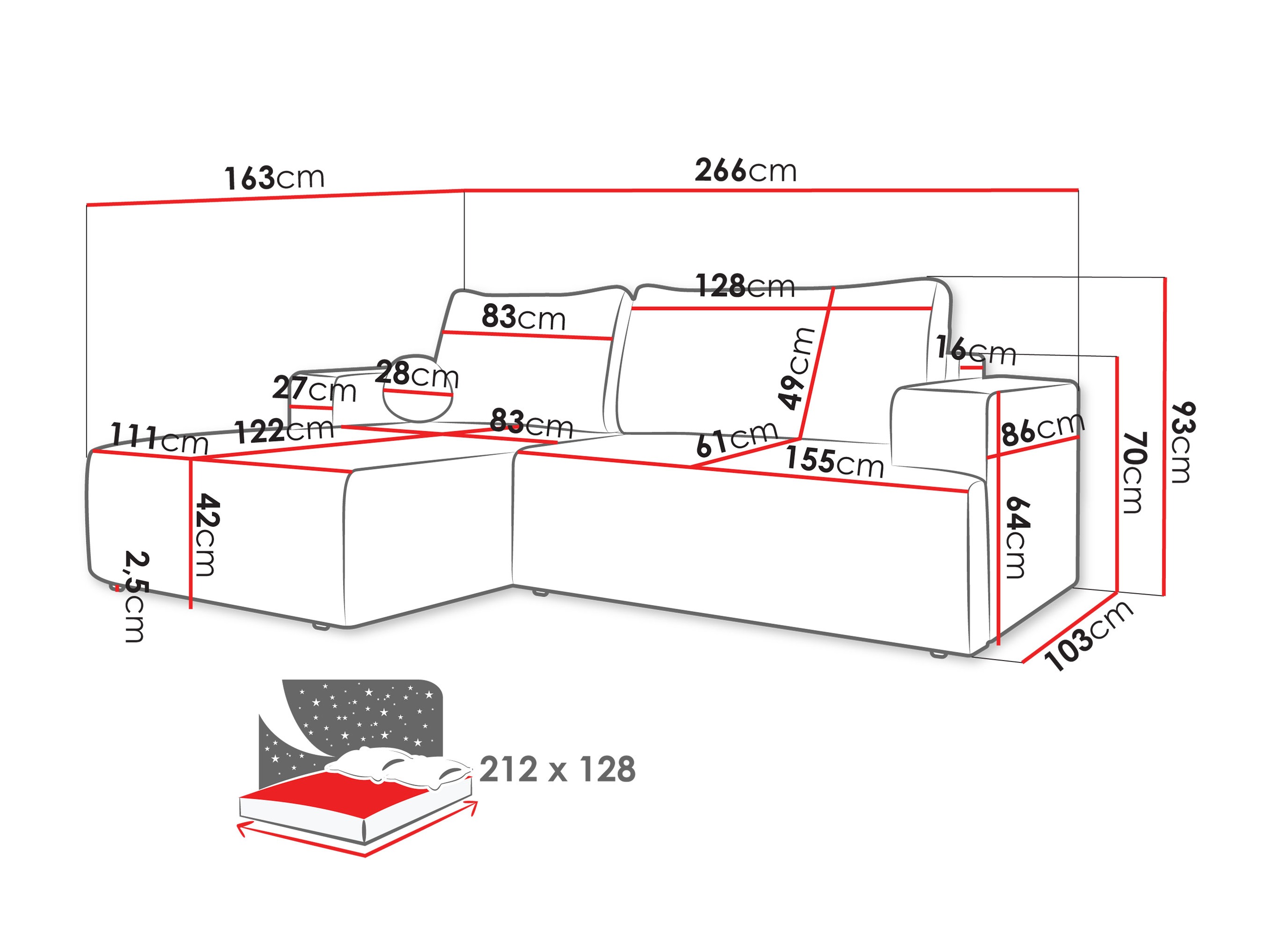 Corner sofa Comfivo Societas (Poso 110)