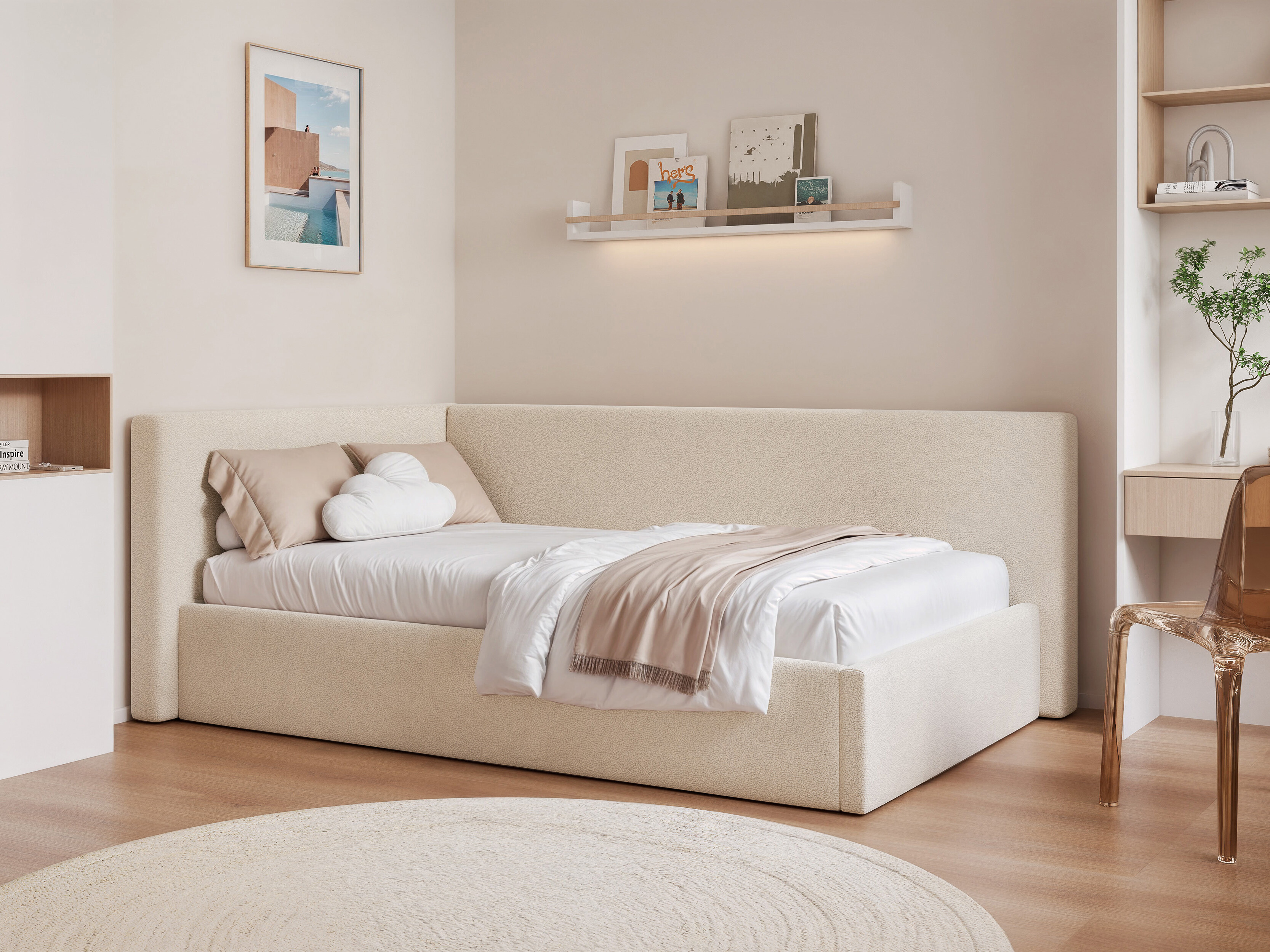 Bed Martinez 132 (Sand 03)