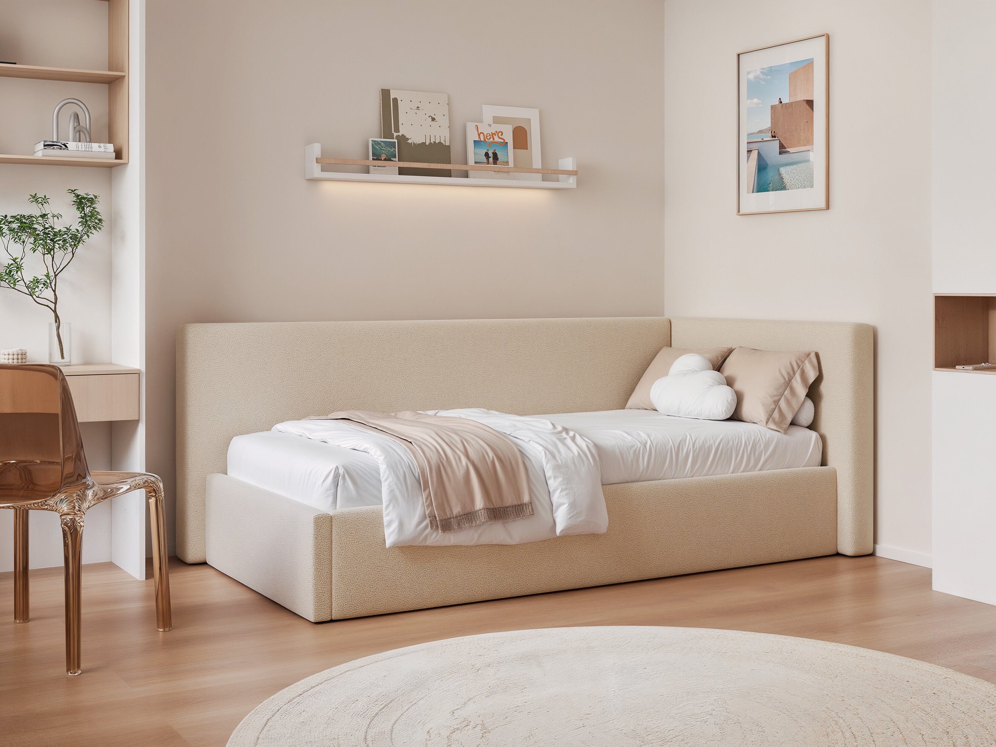 Bed Martinez 132 (Sand 12)