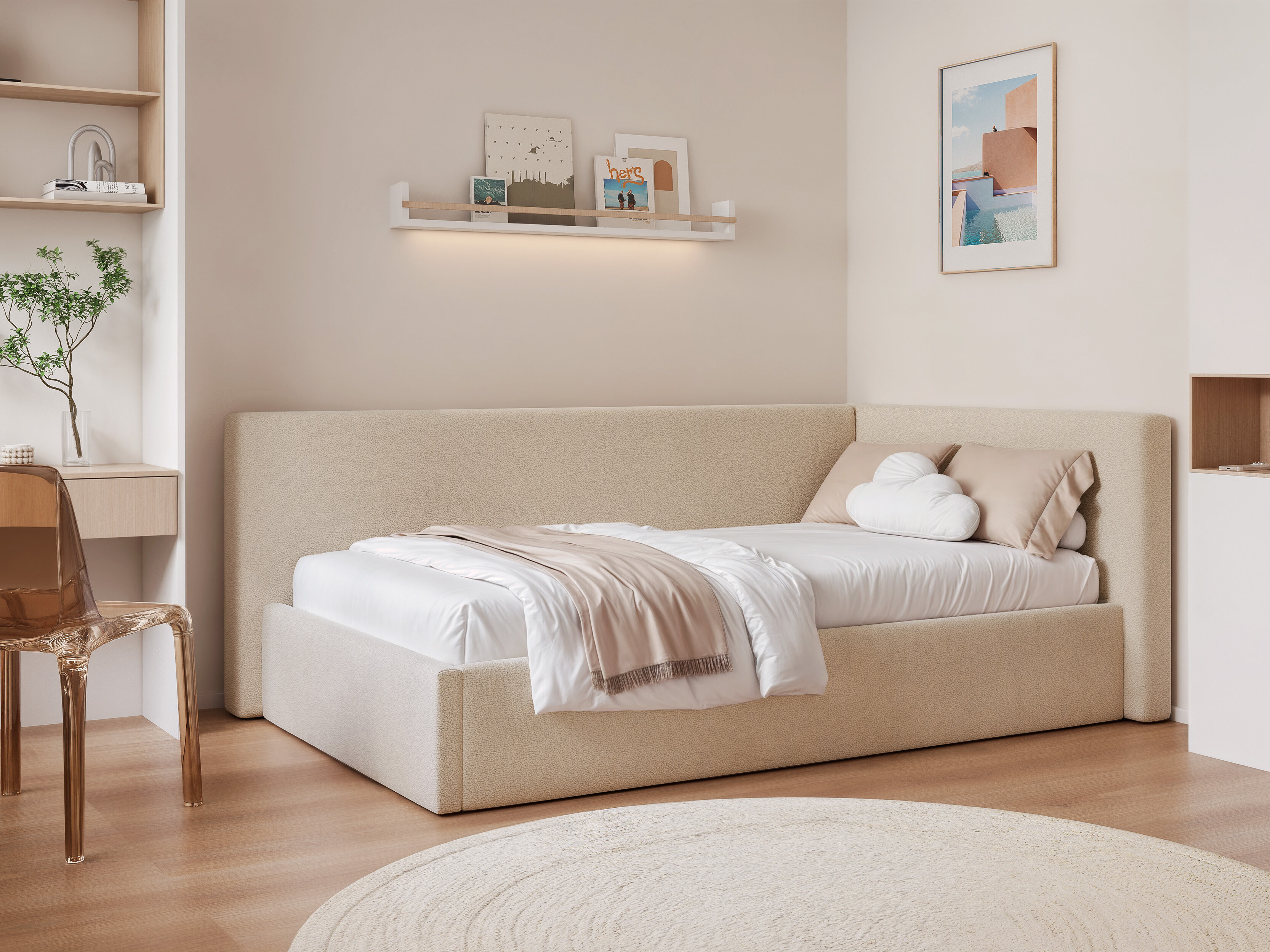 Bed Martinez 132 (Sand 12)
