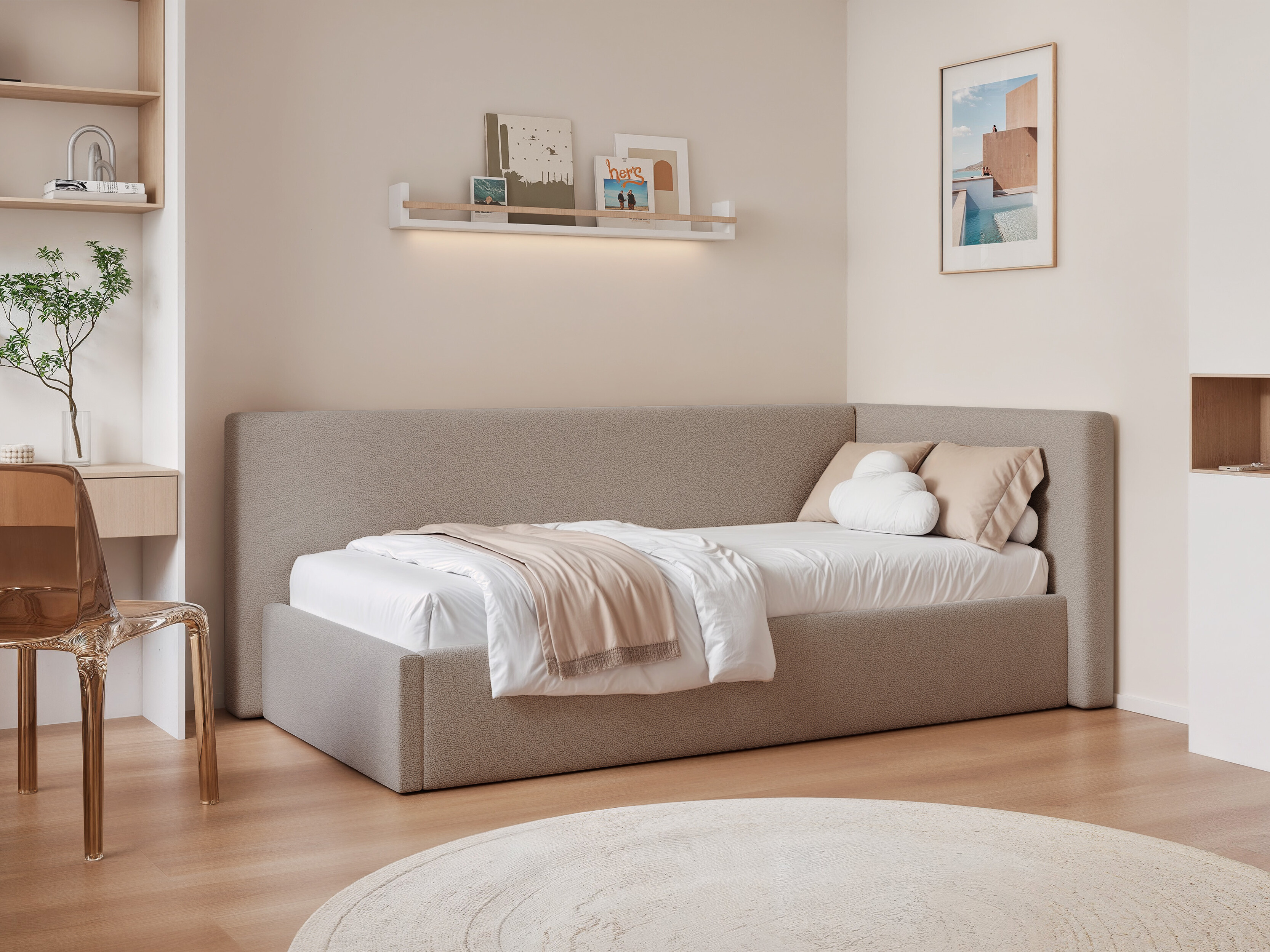 Bed Martinez 132 (Sand 16)