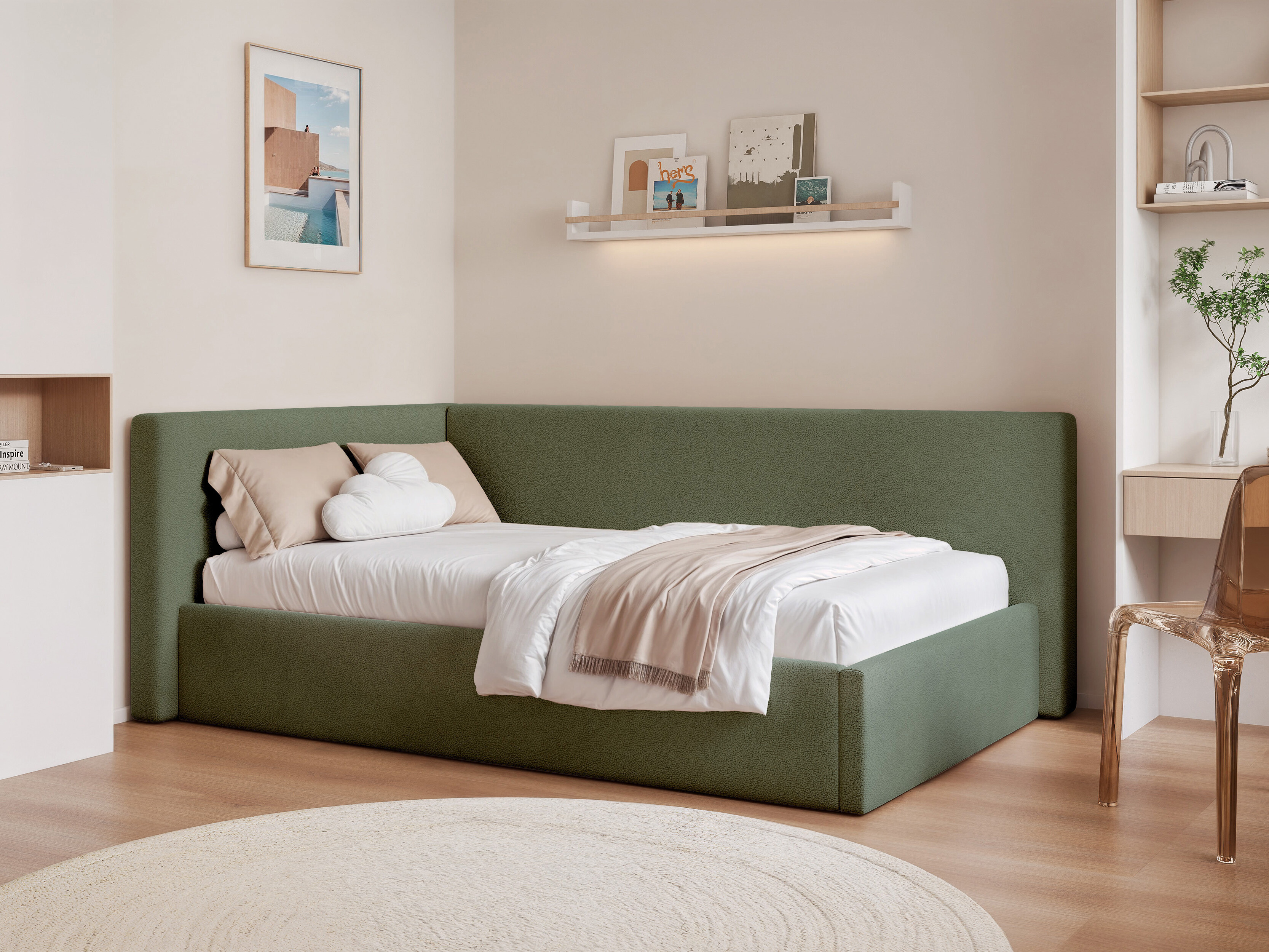 Bed Martinez 132 (Sand 37)