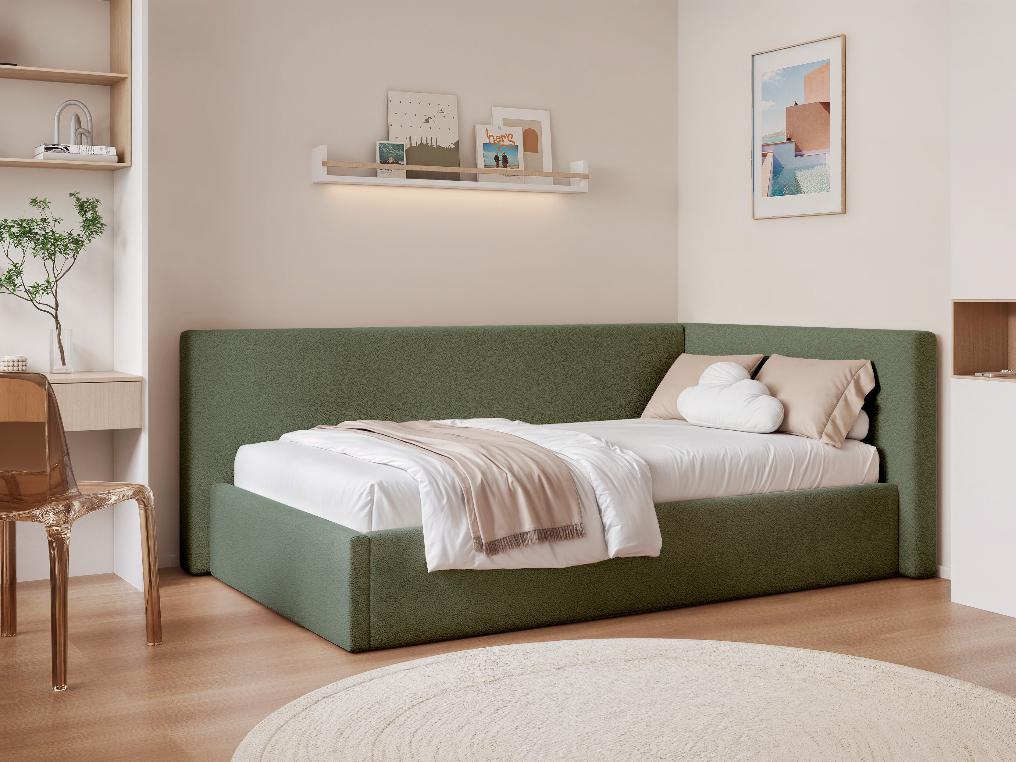 Bed Martinez 132 (Sand 37)