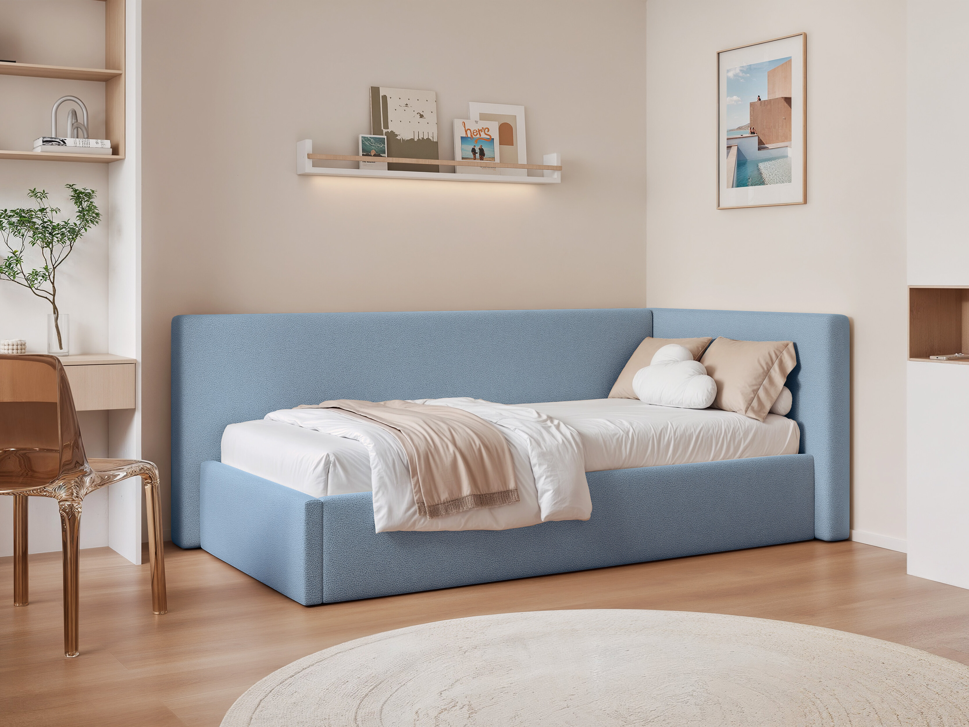 Bed Martinez 132 (Sand 73)
