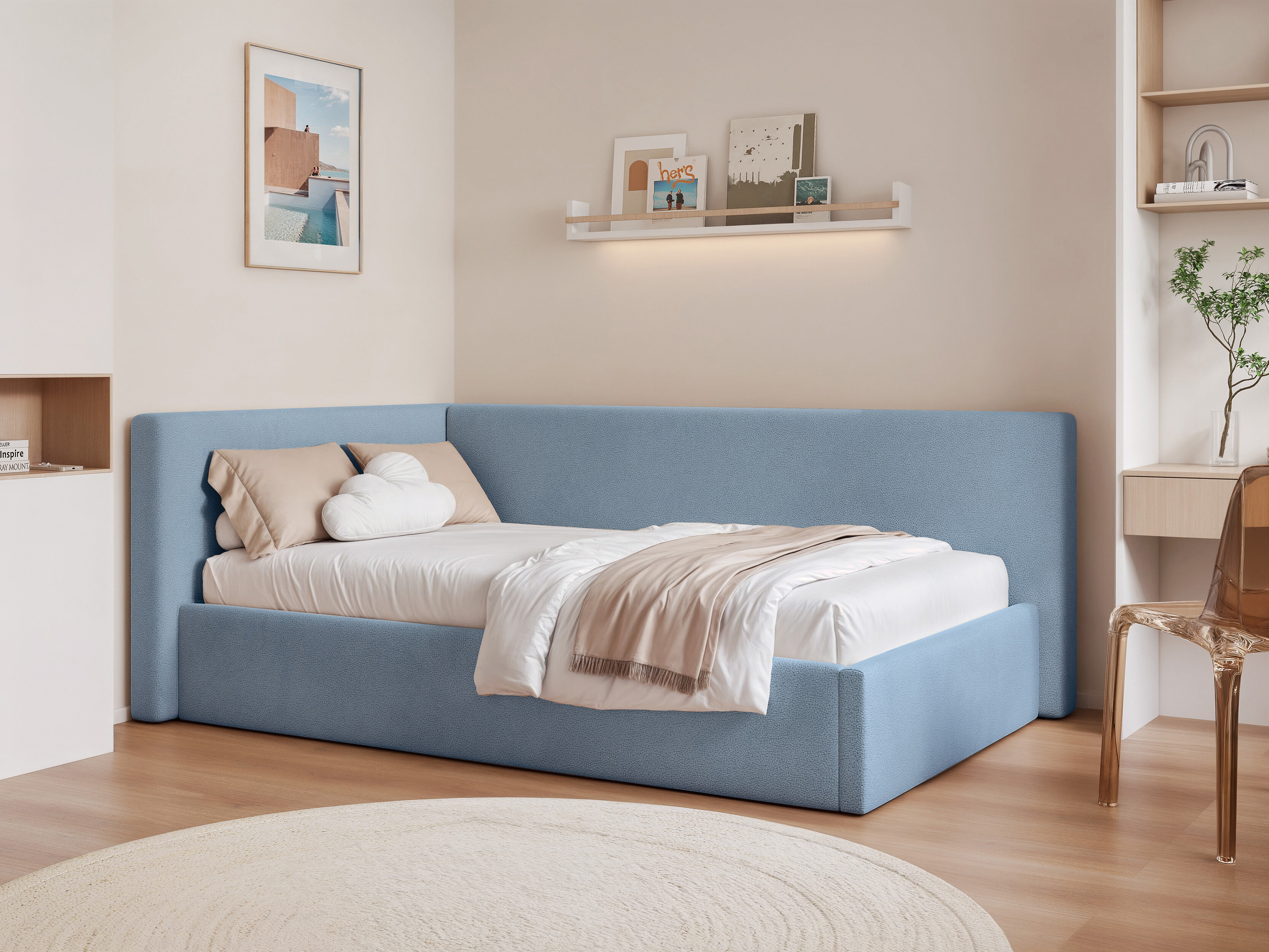 Bed Martinez 132 (Sand 73)